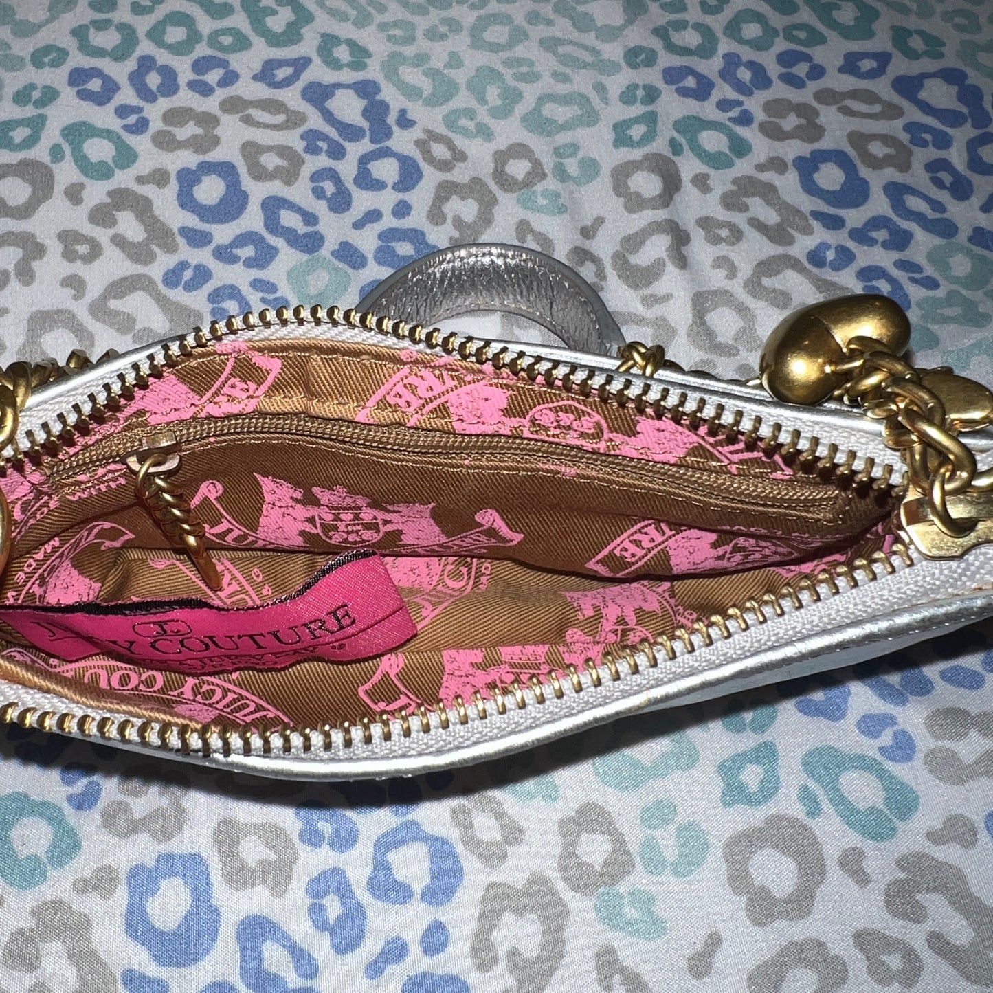 Rare Vintage Silver Juicy Couture Mini Bag Purse Handbag Y2K from 2005