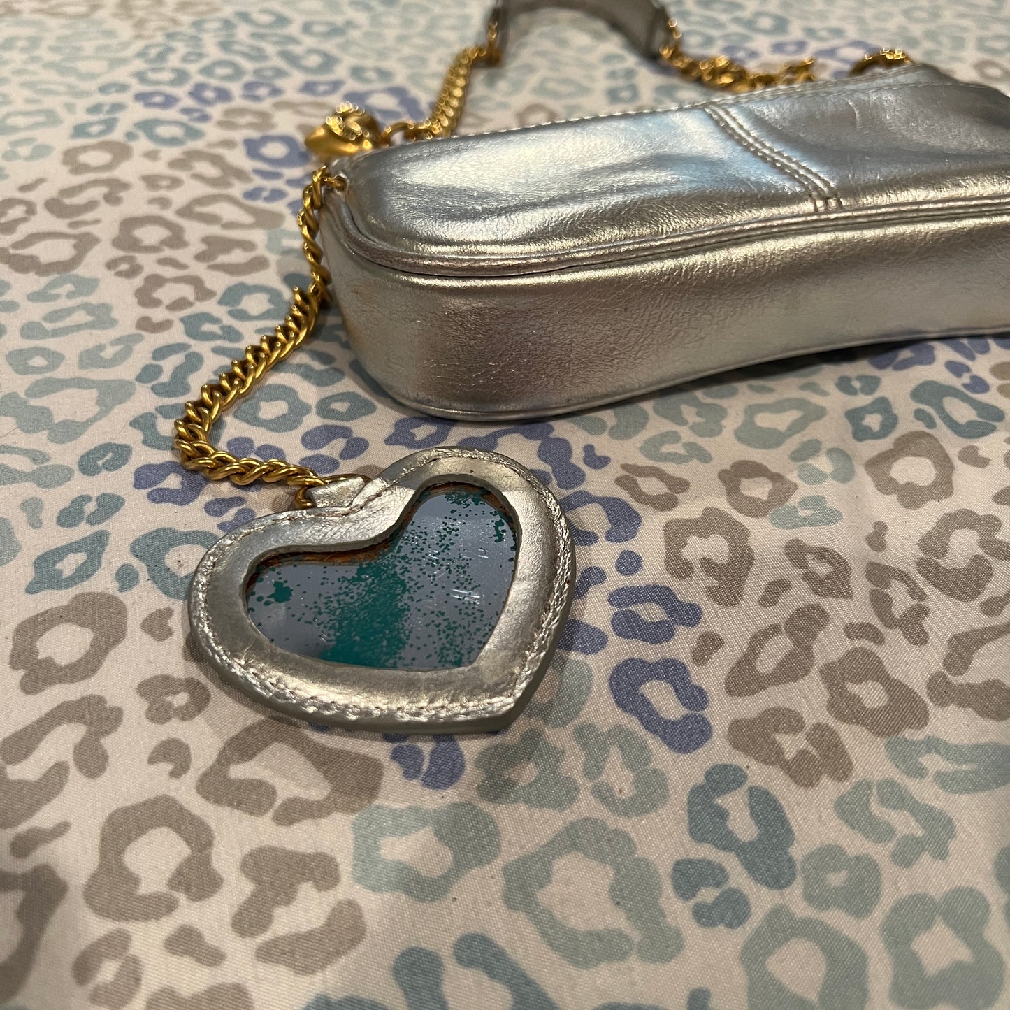 Rare Vintage Silver Juicy Couture Mini Bag Purse Handbag Y2K from 2005