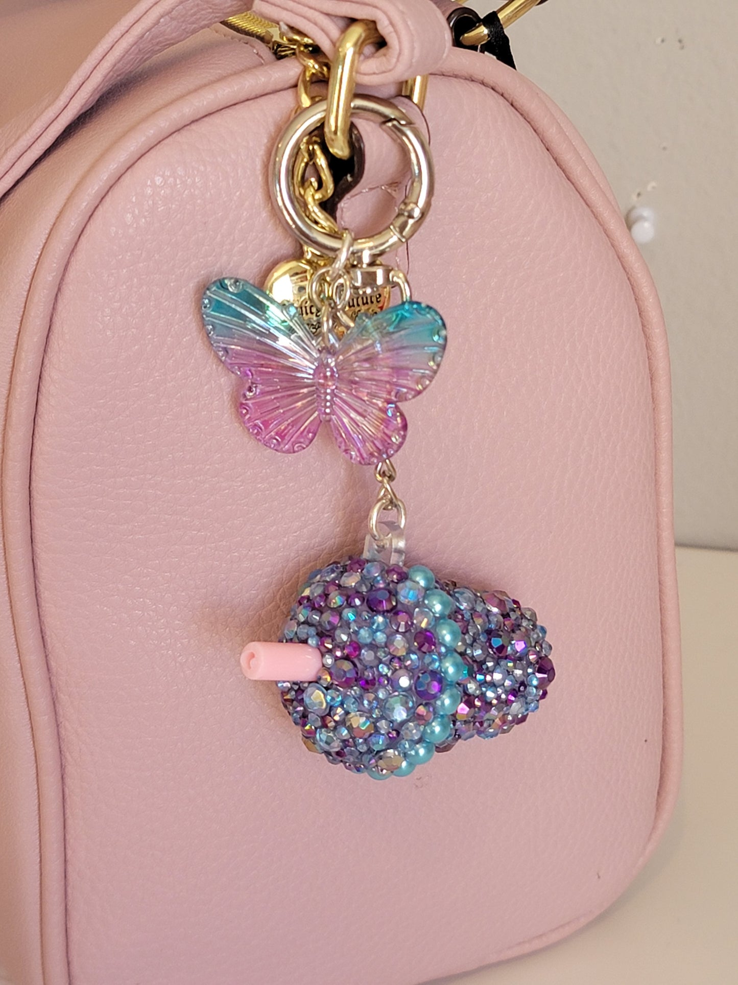Purple Spring Keychain