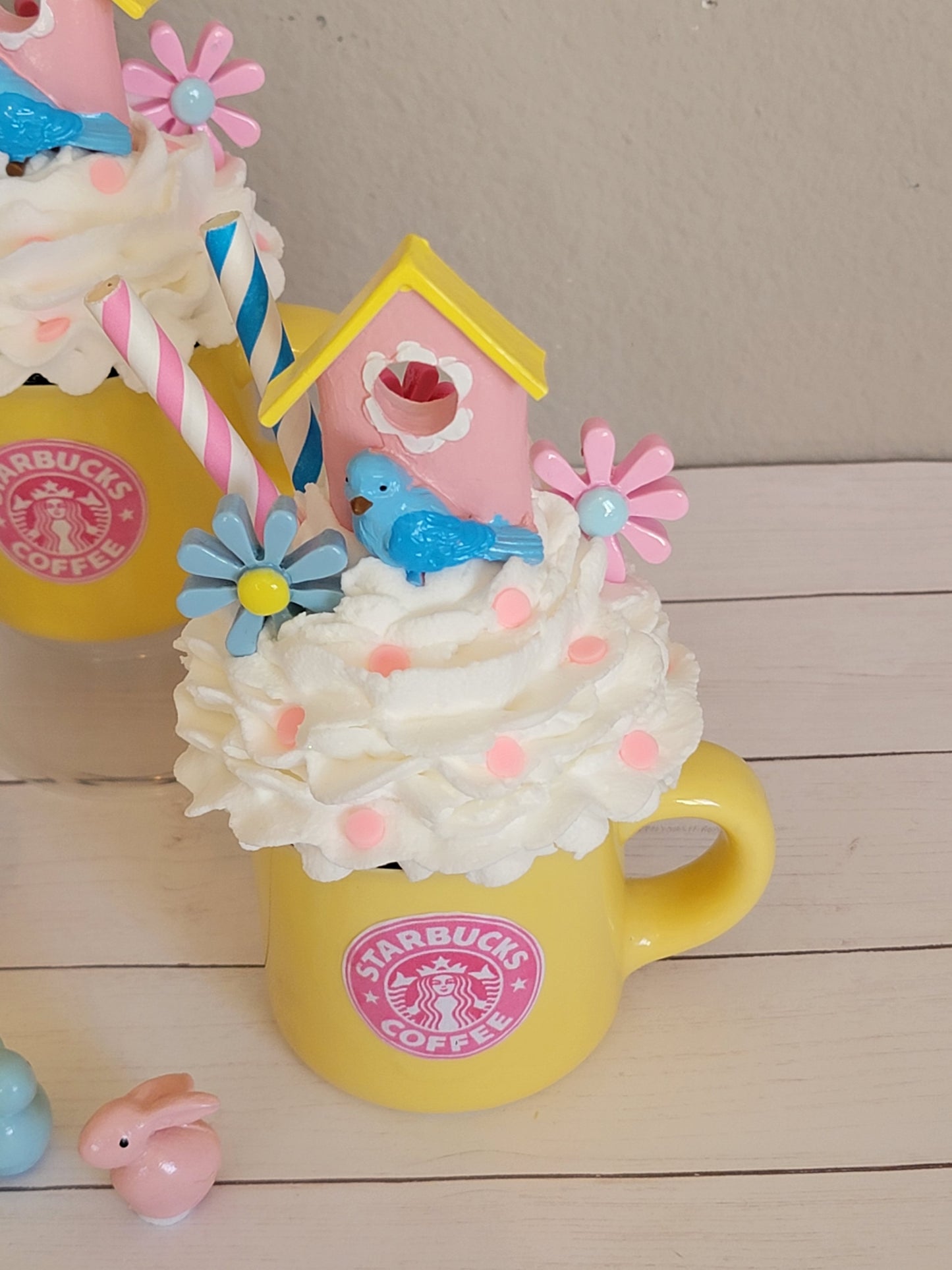 Easter Mini Cup With Faux Whipped Cream