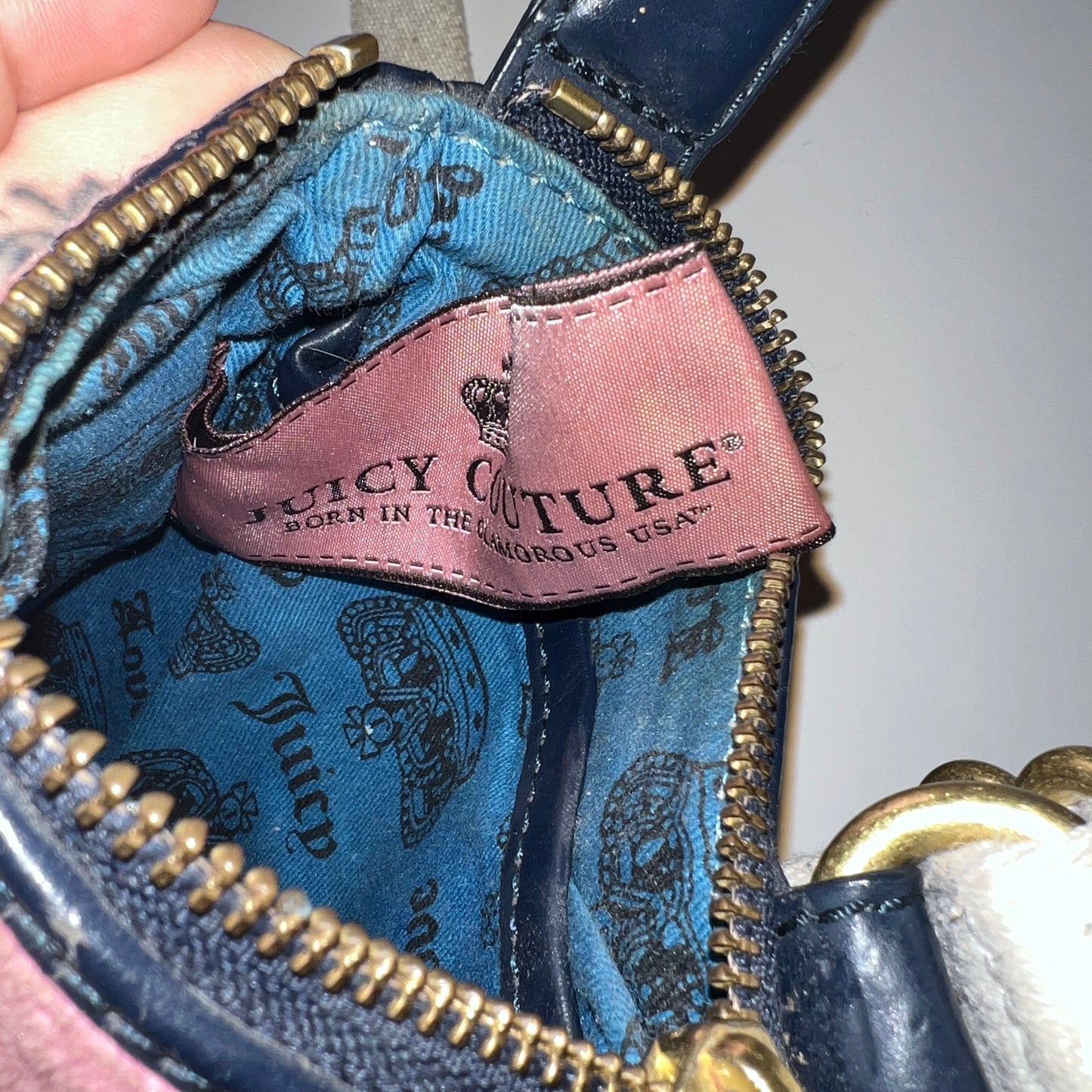 Pink Juicy Couture Crossbody Purse Vintage Velour