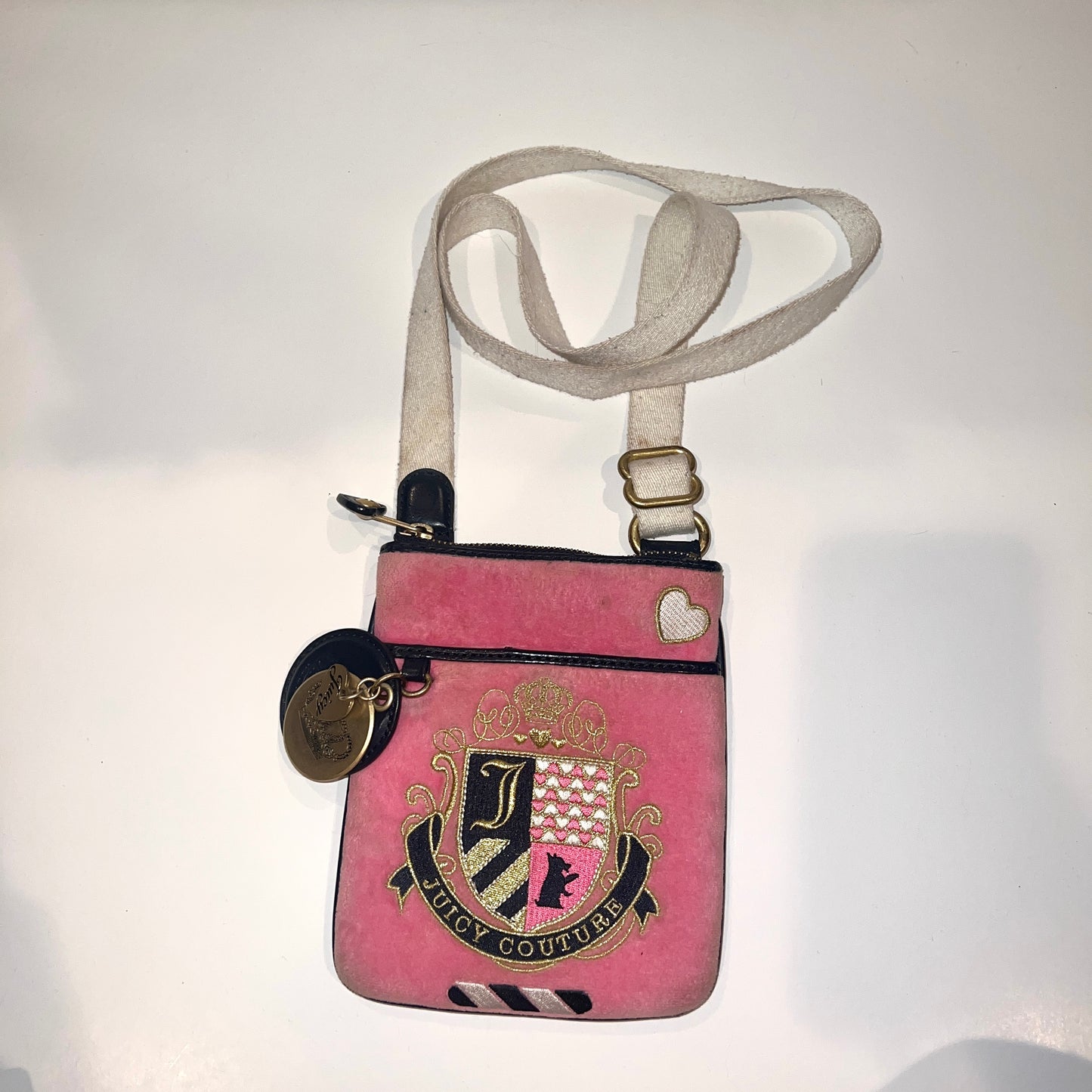 Pink Juicy Couture Crossbody Purse Vintage Velour
