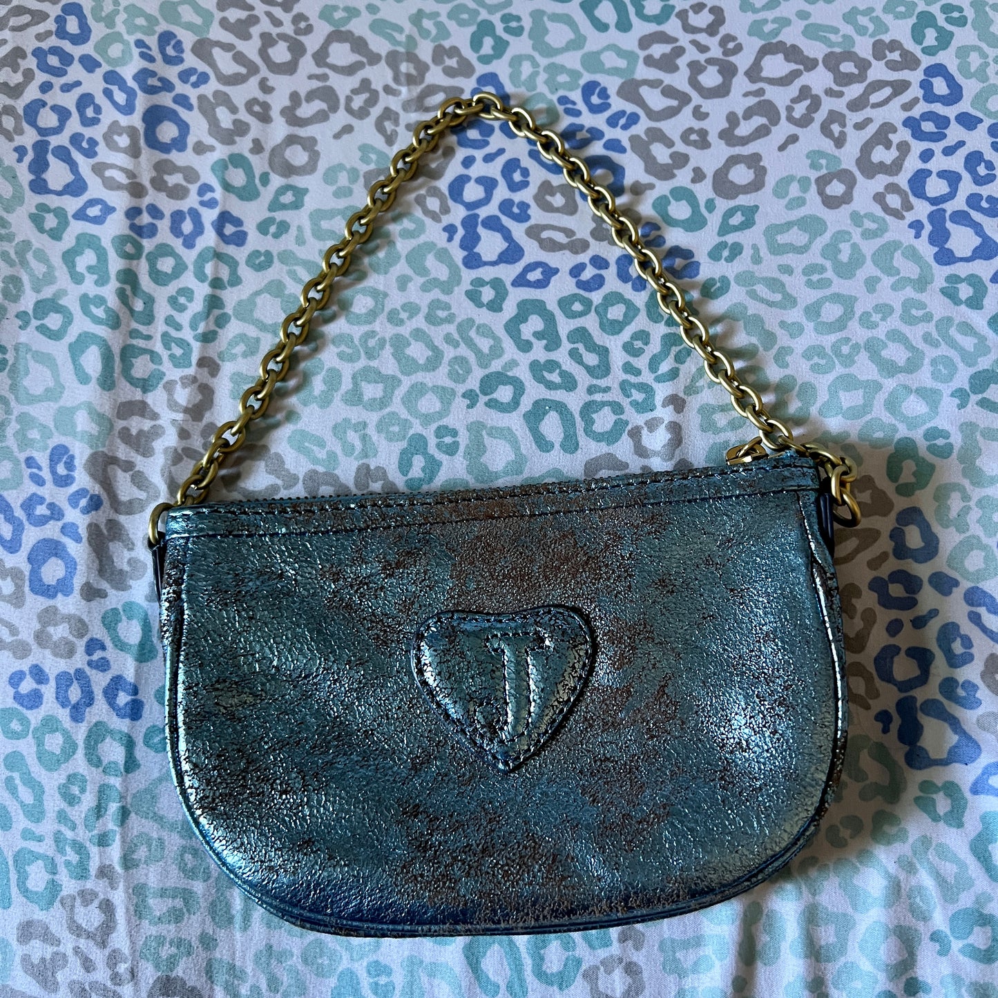 Rare Vintage Blue Juicy Couture Purse Handbag Shoulder Bag Clutch