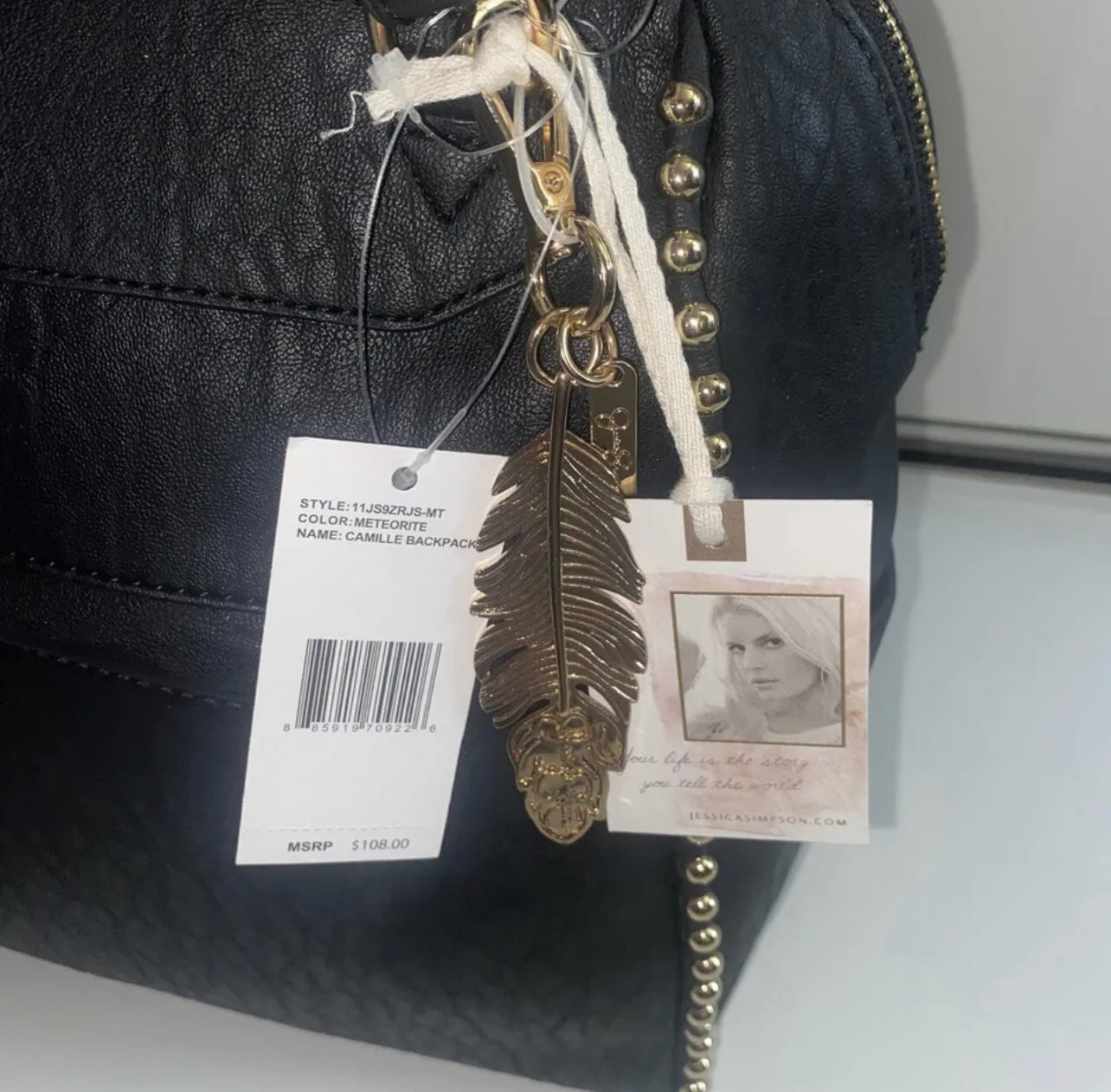 New Black Jessica Simpson Backpack