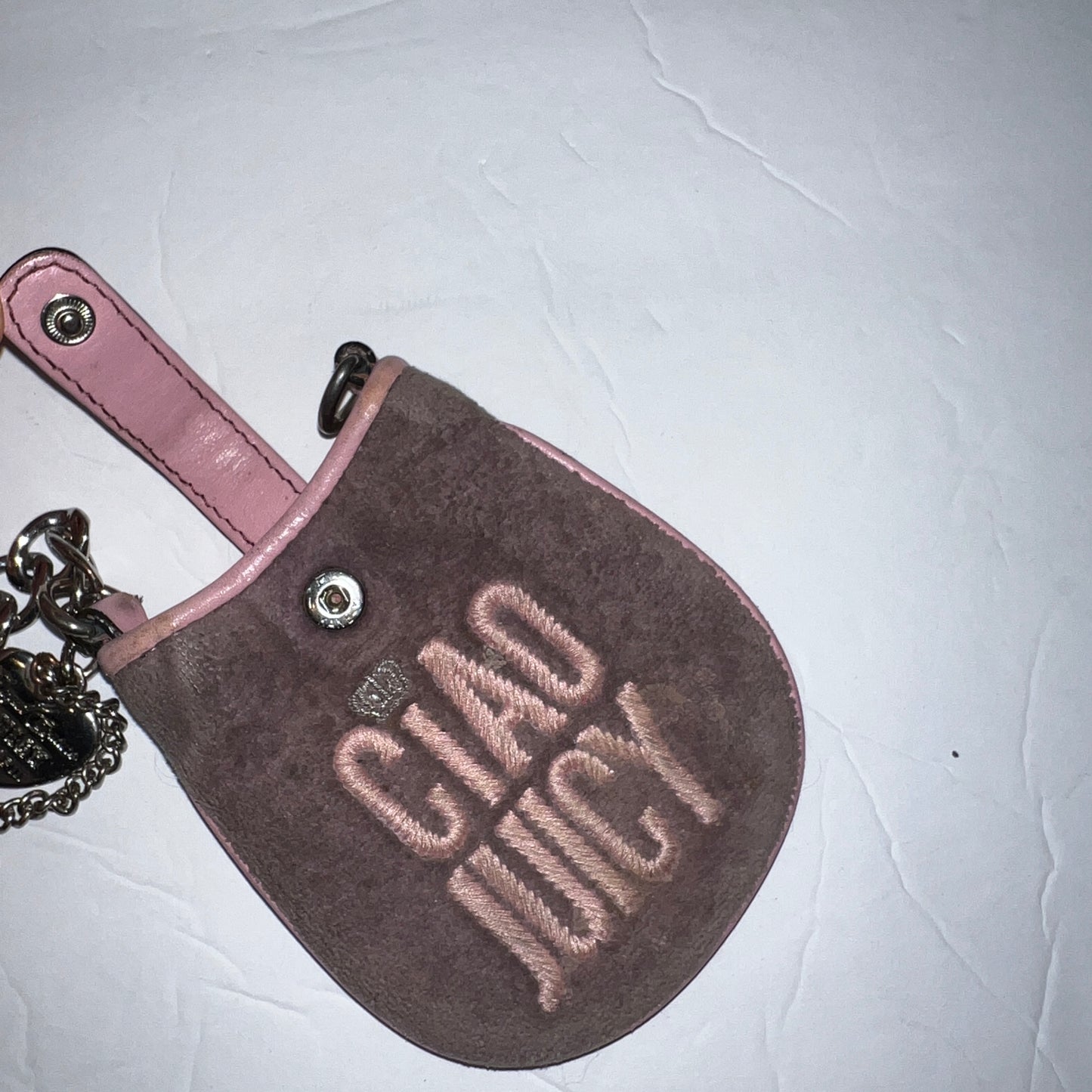 Vintage Ciao Juicy Couture Coin Purse Charm Wallet Pink Purple