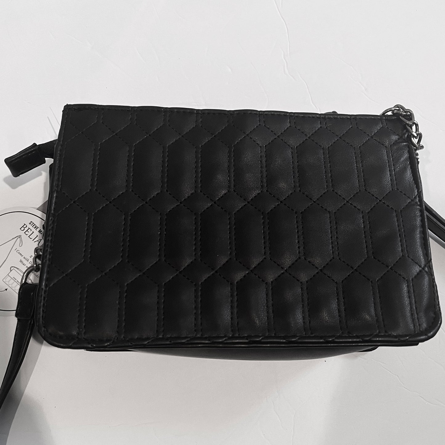 New Black Steve Madden Purse Quilted
