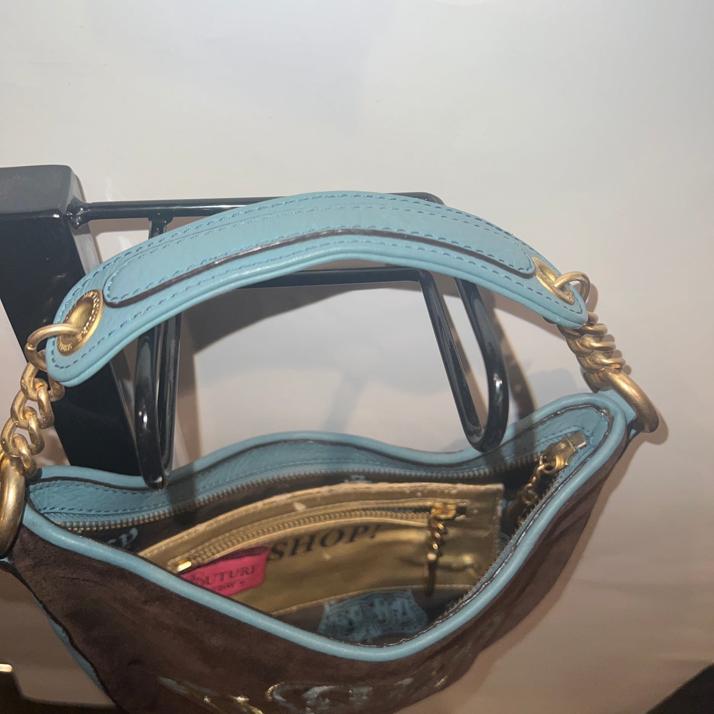 Brown Juicy Couture Shoulder Bag Purse Velour