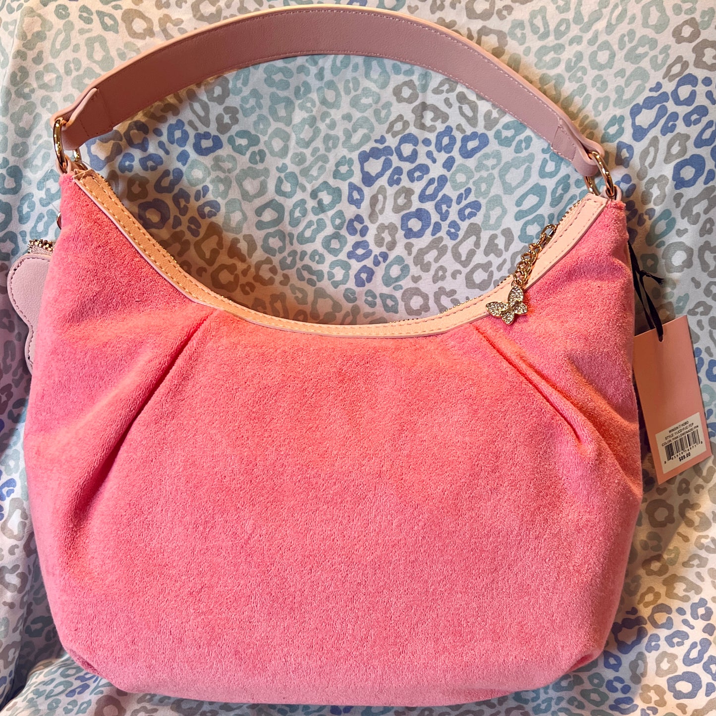 New Pink Juicy Couture Purse + Wallet NWT Butterfly Bag Satchel Handbag
