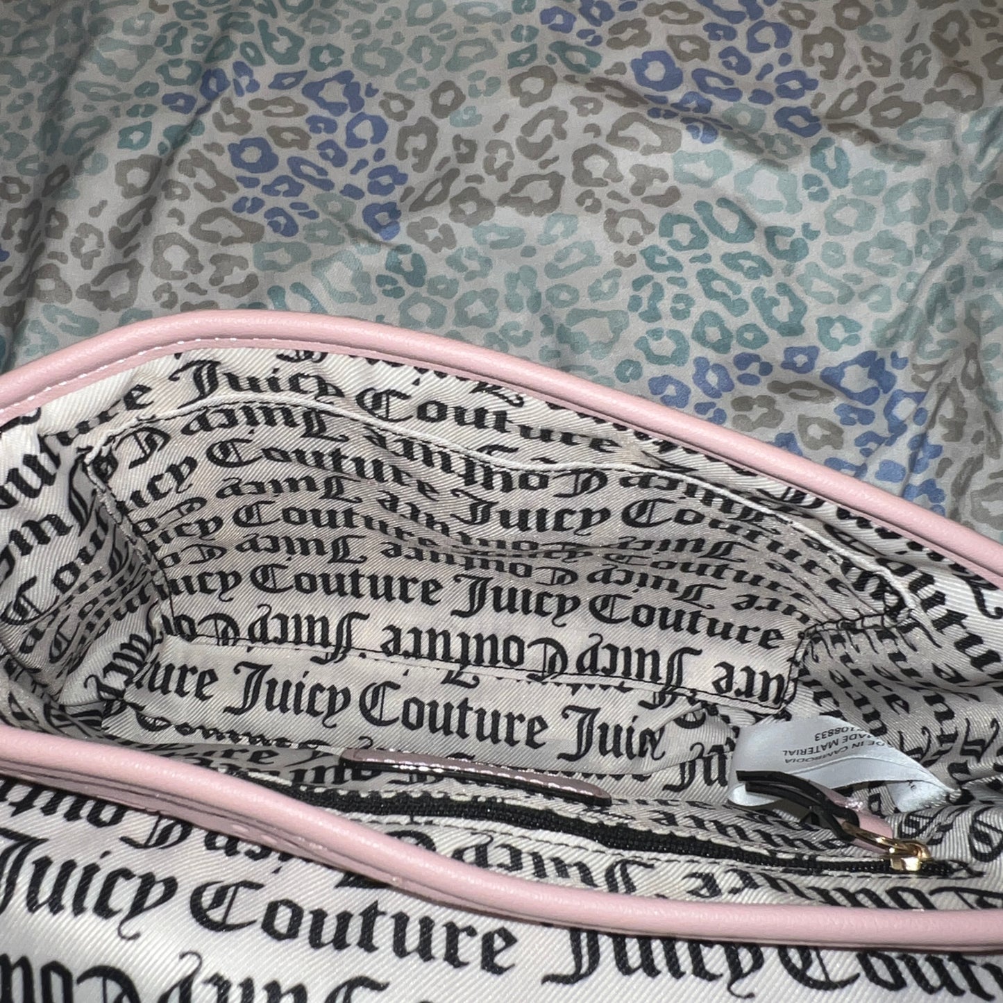 New Pink Juicy Couture Purse Dusty Blush Charm I’m Sure Crossbody Bag Msrp $79