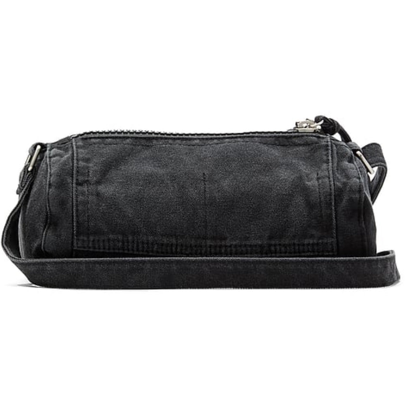 New VS Pink Black Canvas Rolled Mini Duffle Shoulder Bag Crossbody Viral
