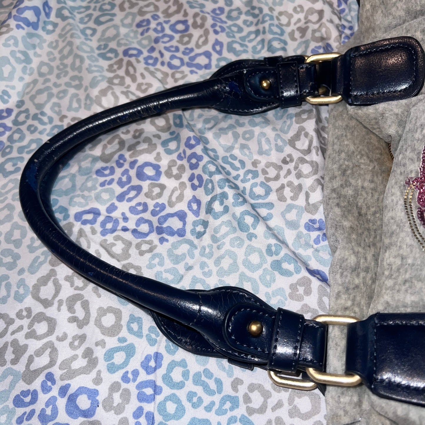 Vintage Grey Juicy Couture Purse Satchel Bag Handbag Velour Y2K