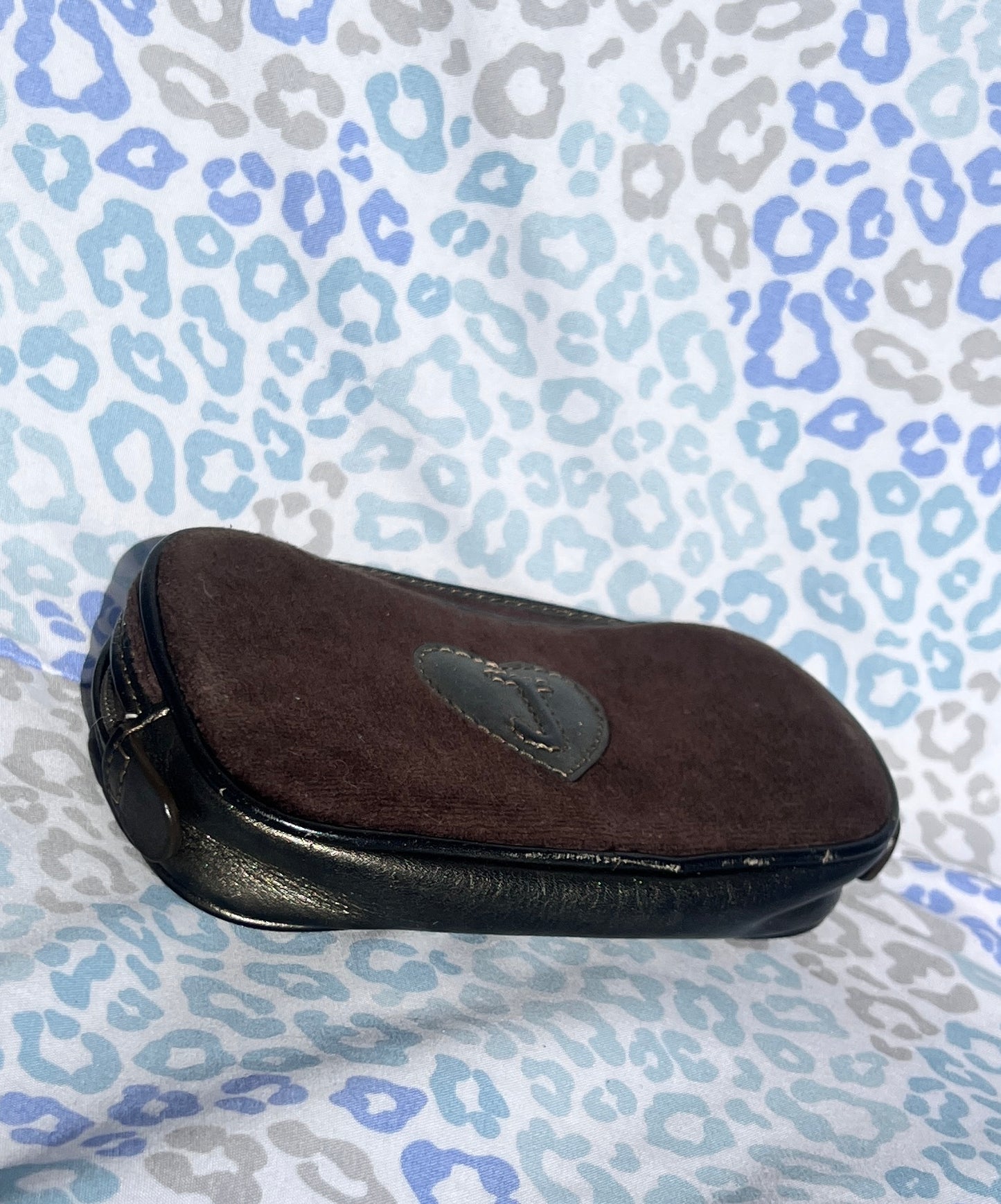 Vintage Brown Juicy Couture Pouch Wallet Velour Sidekick 2 Bag Sunglasses Holder