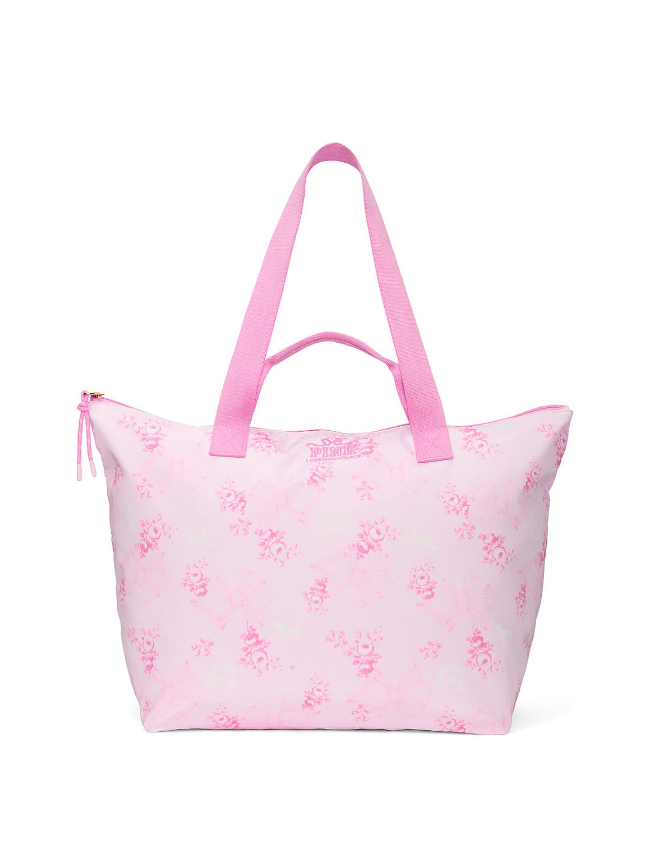 New PINK Victoria's Secret LoveShackFancy Tote Bag Large Purse Floral NWT