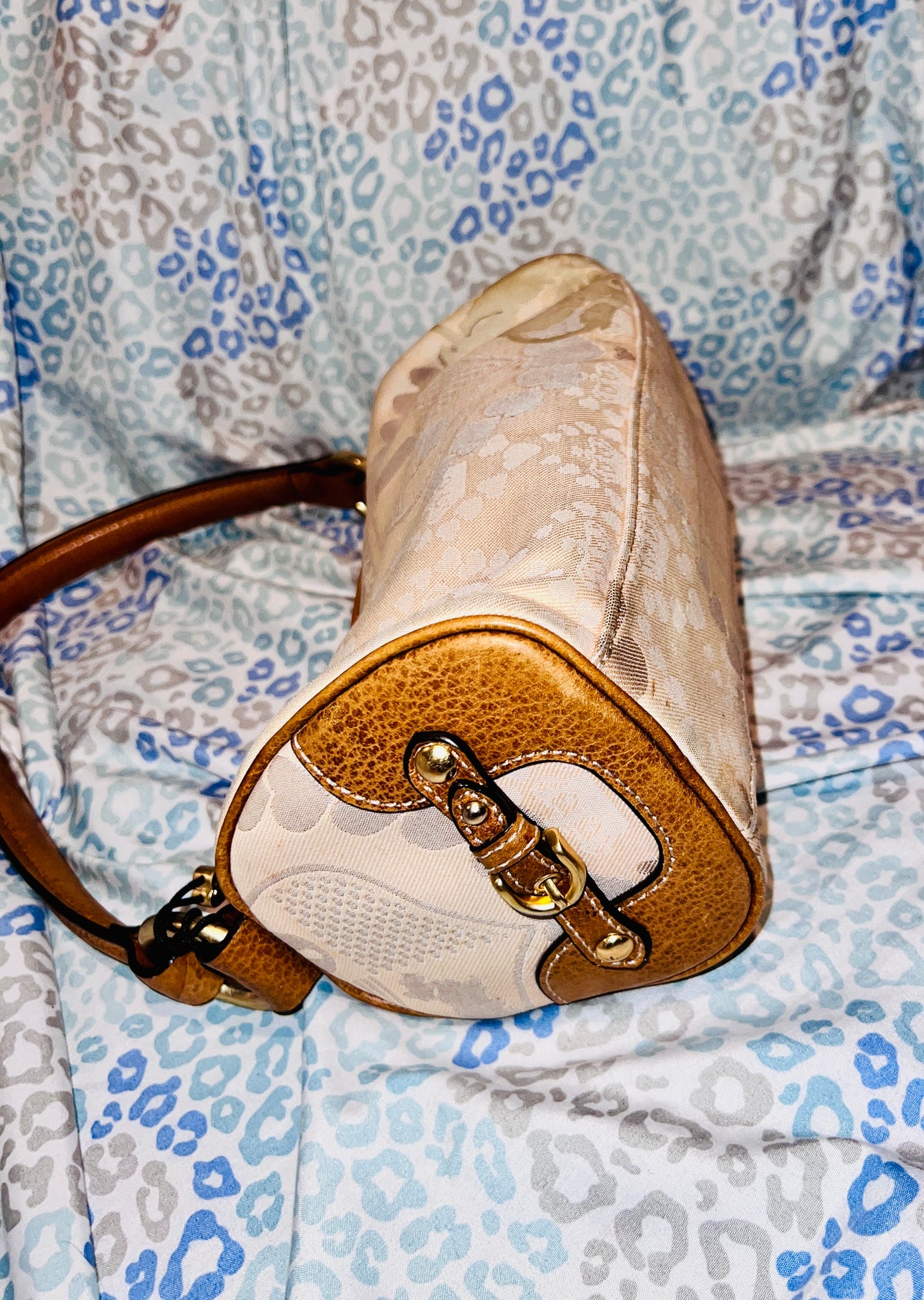 Vintage Pink Brown Juicy Couture Purse Barrel Crown Shoulder Bag Y2K Handbag