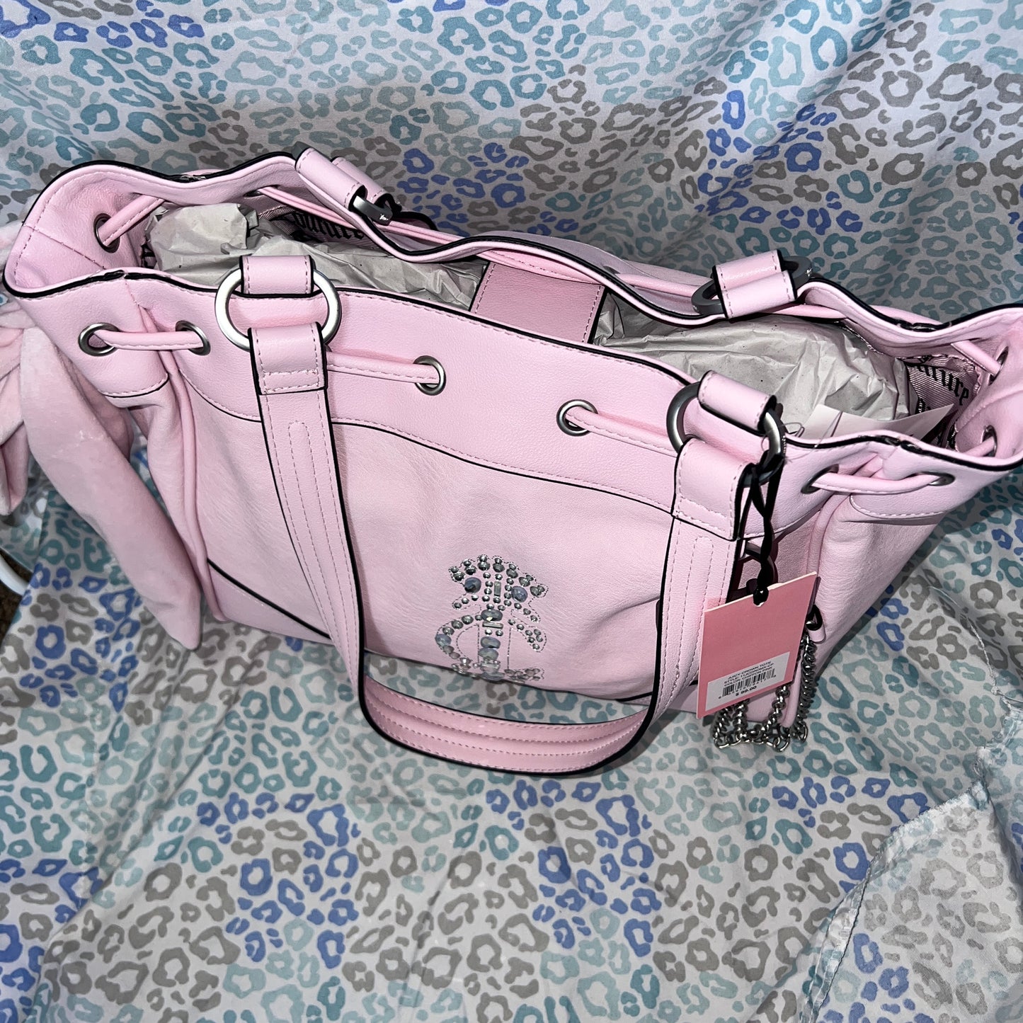 New Pink Juicy Couture Purse Daydreamer Tote Bag Handbag Y2K Style