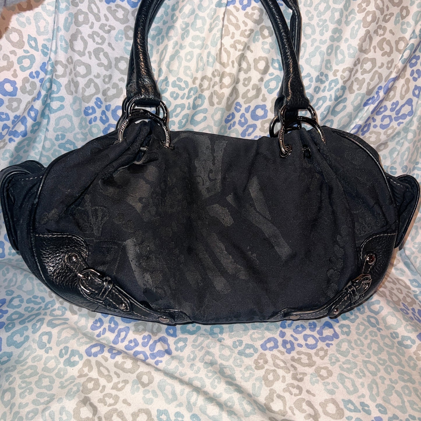 Vintage Black Juicy Couture Purse Shoulder Bag Handbag Y2K Mcbling