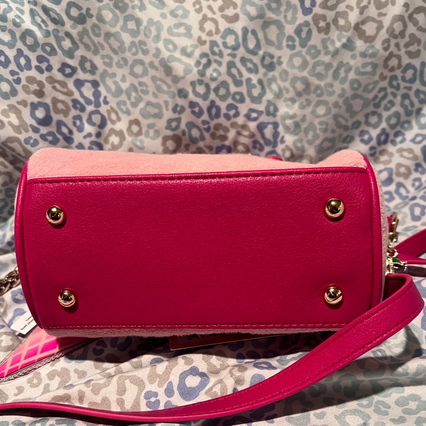 New Pink Juicy Couture Purse Crossbody Bag Sugar Rush Handbag Ice Cream Charm