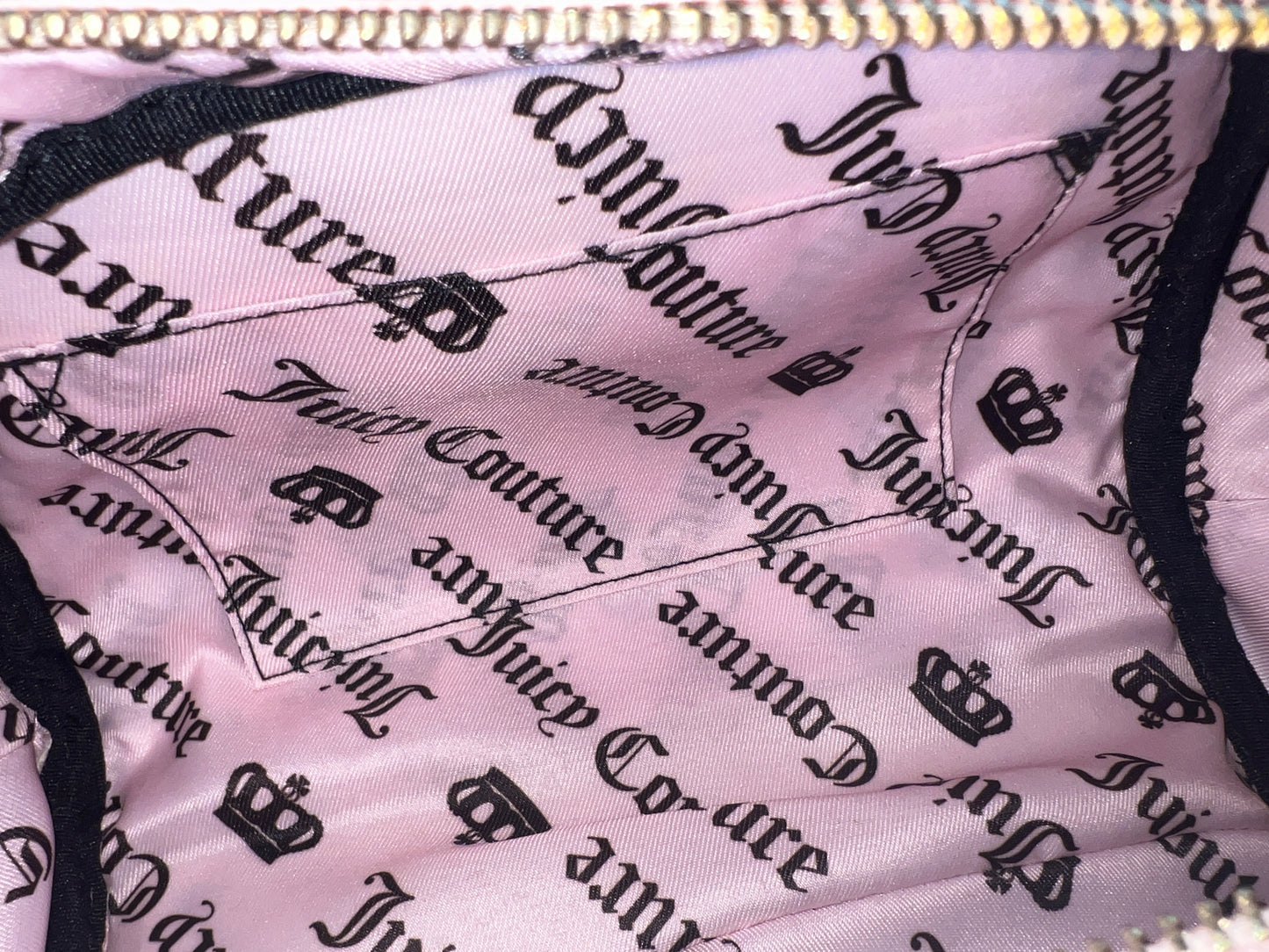 New Cream Juicy Couture Purse Juicy Angel Bowler Bag Handbag Terry Cloth Satchel