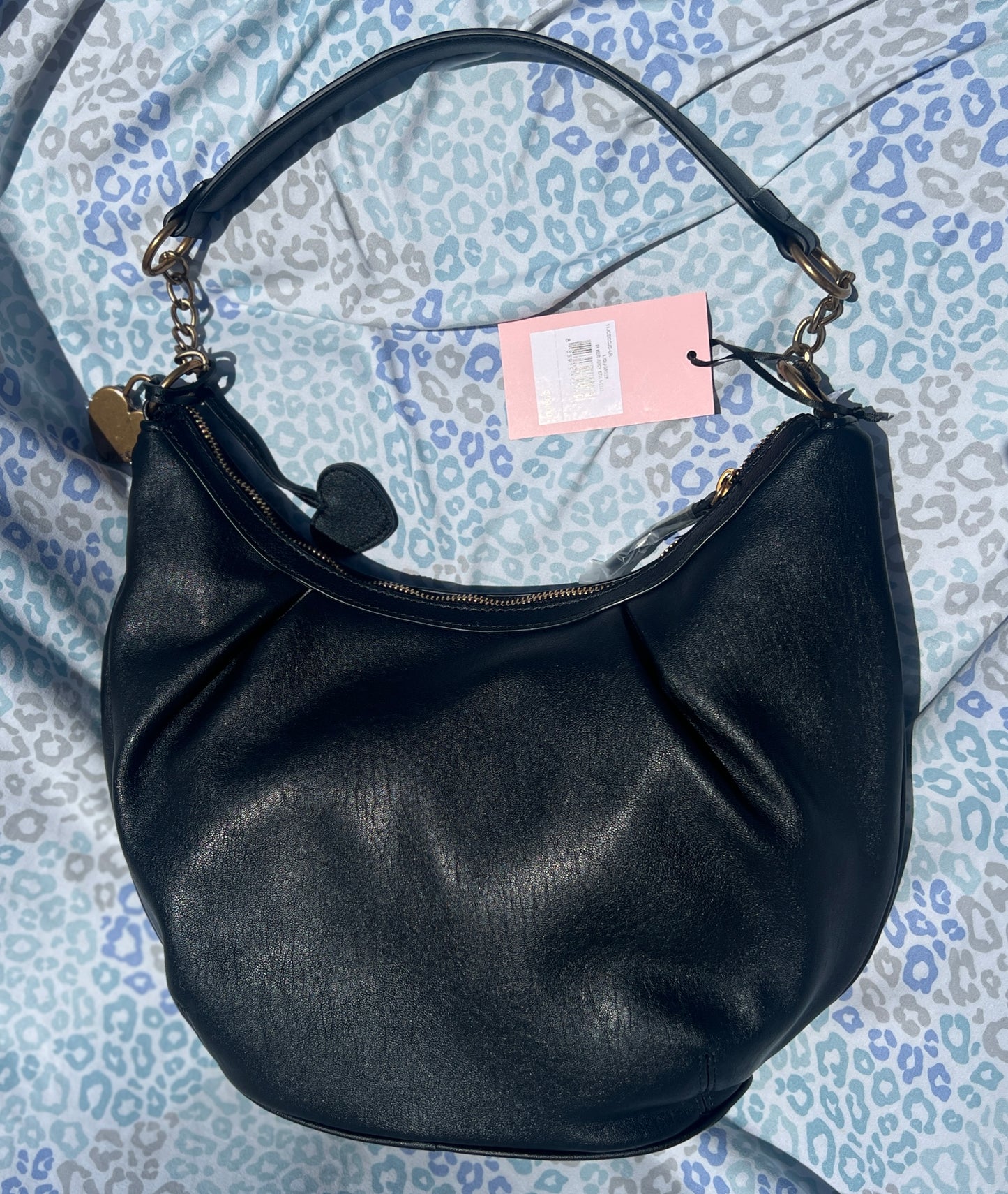 New Black Juicy Couture Handbag Purse Satchel In her Juicy Era Liquorice Bag