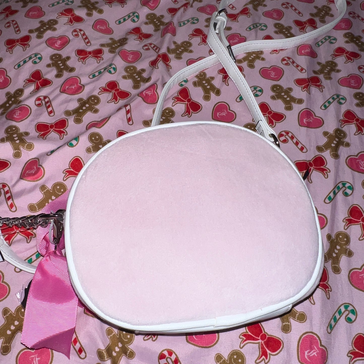 New Pink Juicy Couture Crossbody Bag Purse Y2K Couture Luxury Girlie Royalty