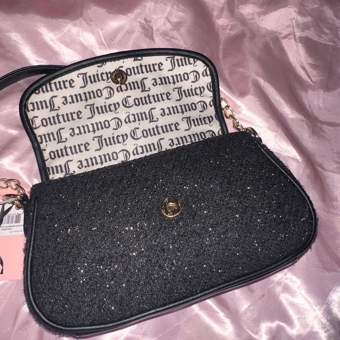 New Black Juicy Couture Shoulder Bag Purse