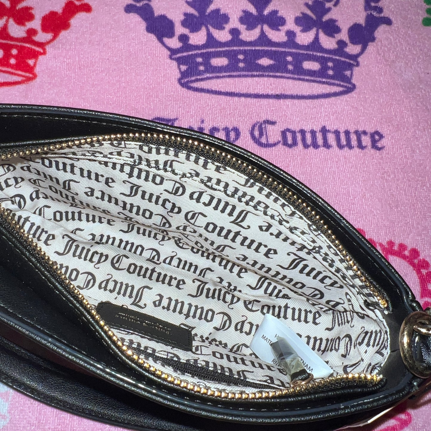 New Black Juicy Couture Purse Shoulder Bag Handbag MSRP $69 Liquorice Classic