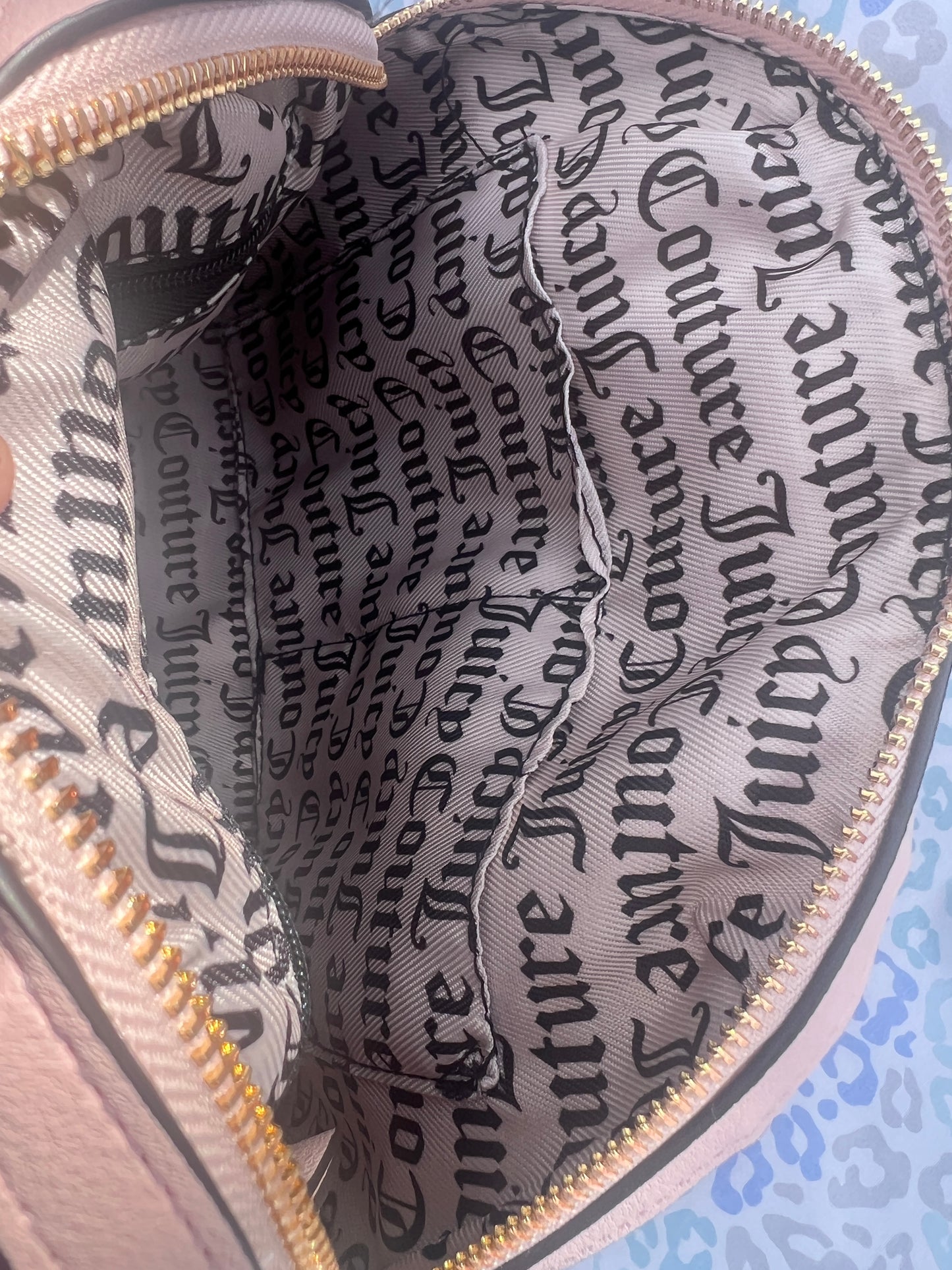 New Pink Brown Juicy Couture Purse Renaissance Bowler Bag Velour Vintage Style