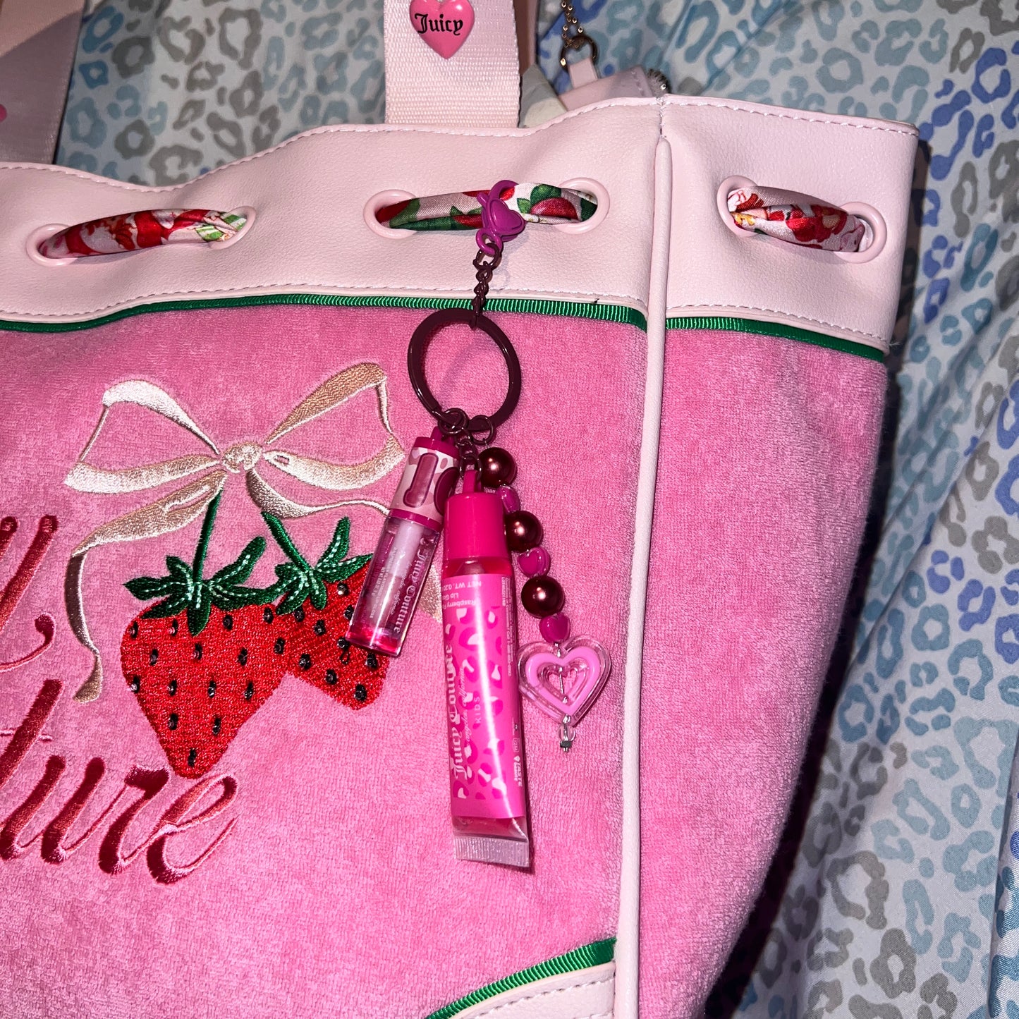 New Pink Juicy Couture Purse Strawberry Shortcake Custom Daydreamer Tote Bag