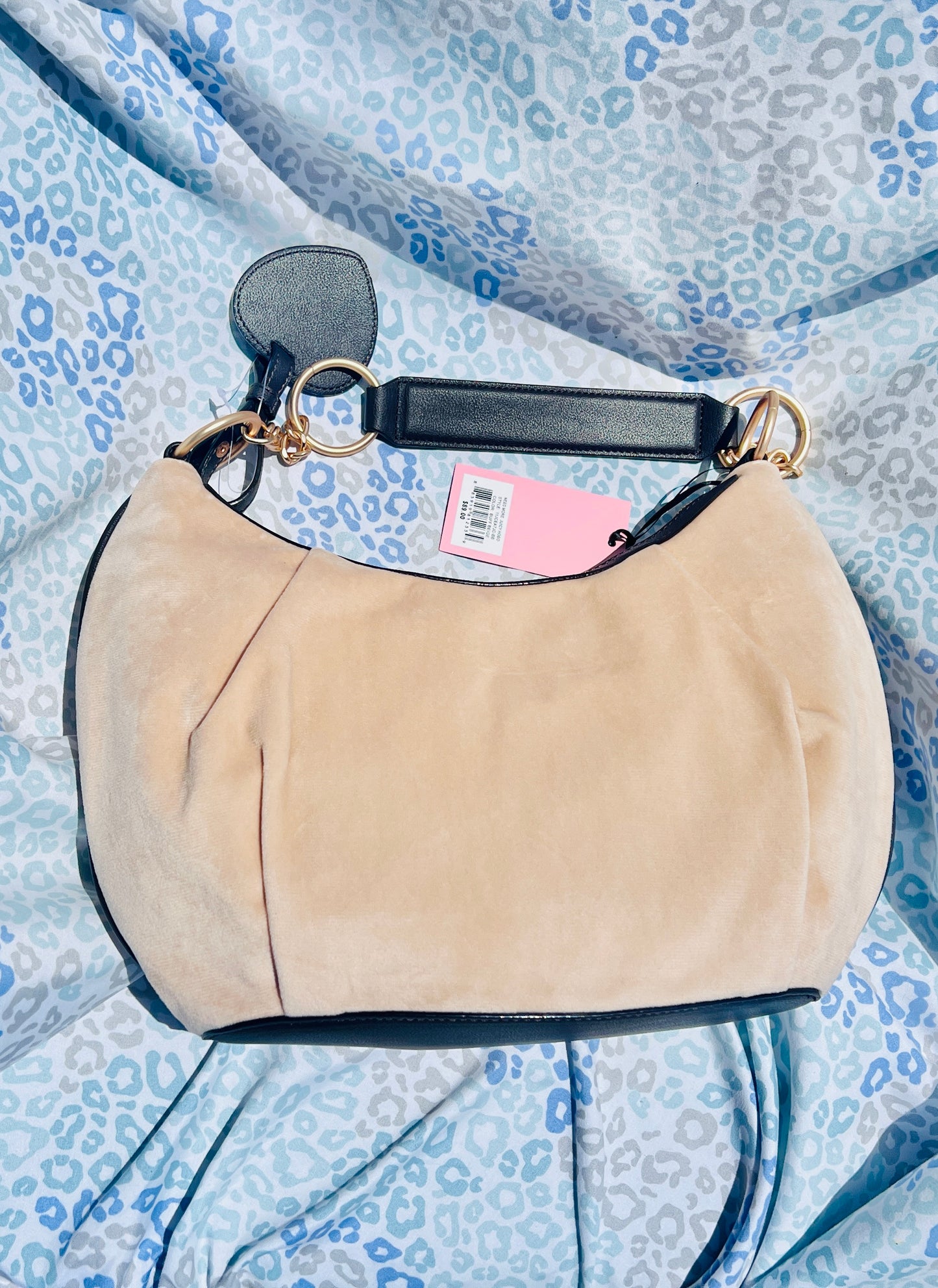 New Brown Tan Juicy Couture Purse Need More Juicy Hobo Bag Velour Vintage Style