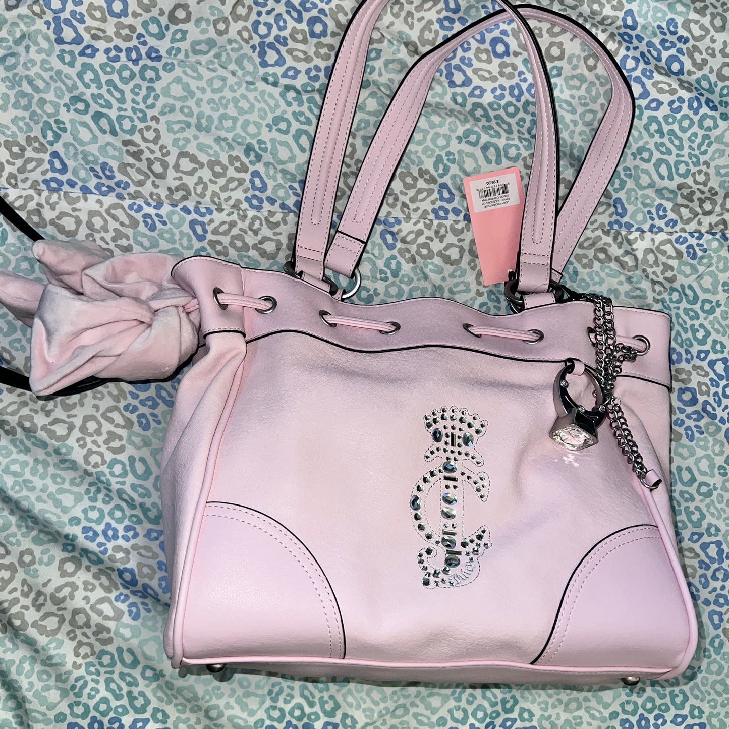 New Pink Juicy Couture Purse Daydreamer Tote Bag Handbag Y2K Style