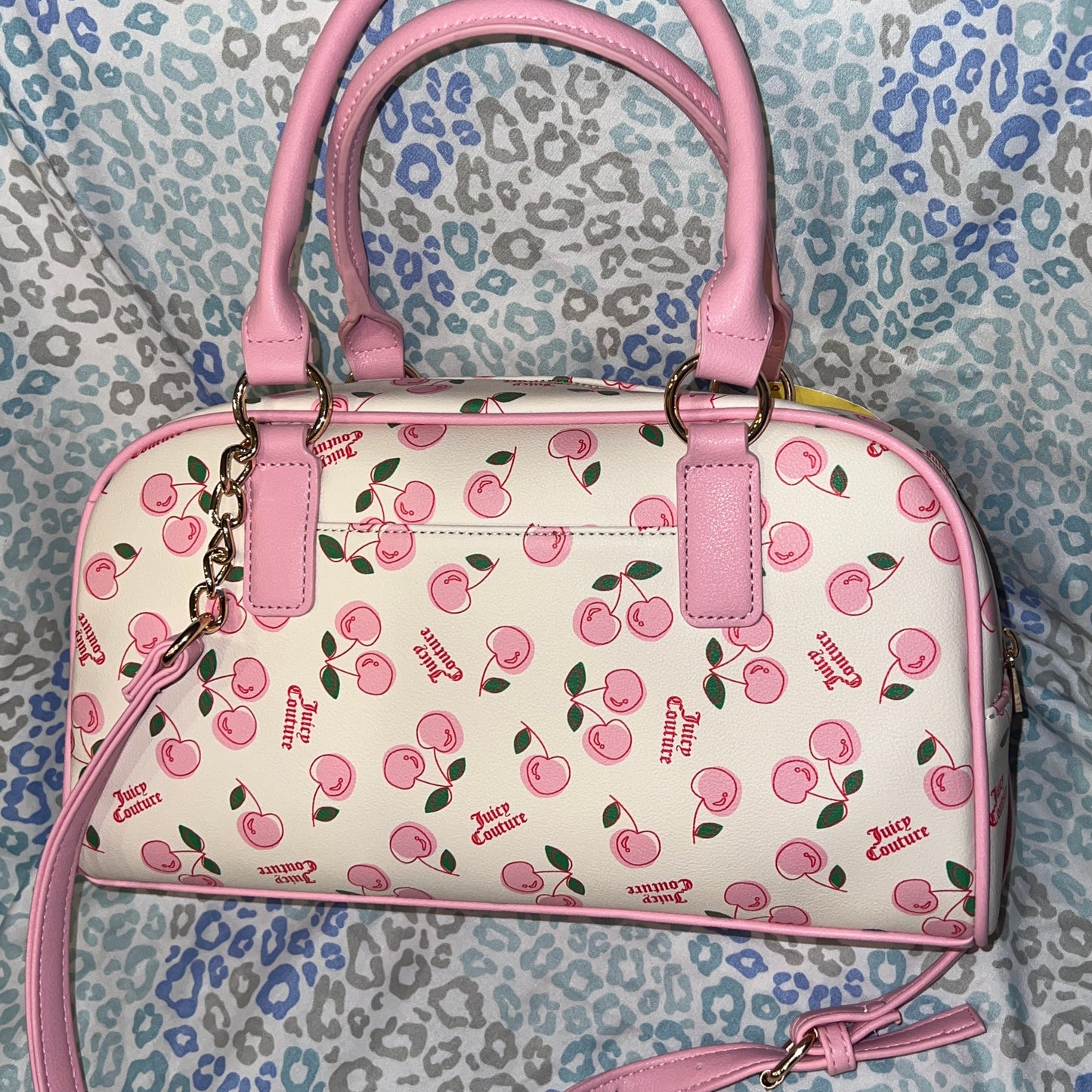 New Pink Juicy Couture Purse Cherry Girl Bag Satchel Handbag MSRP $89