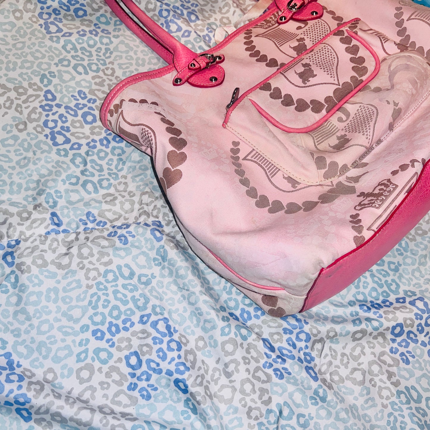 Vintage Pink Juicy Couture Purse Diaper Baby Bag Tote Handbag Y2K Changing Pad