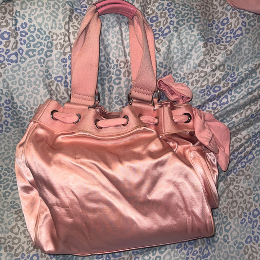 Vintage Pink Juicy Couture Purse Tote Bag Daydreamer Handbag Y2K