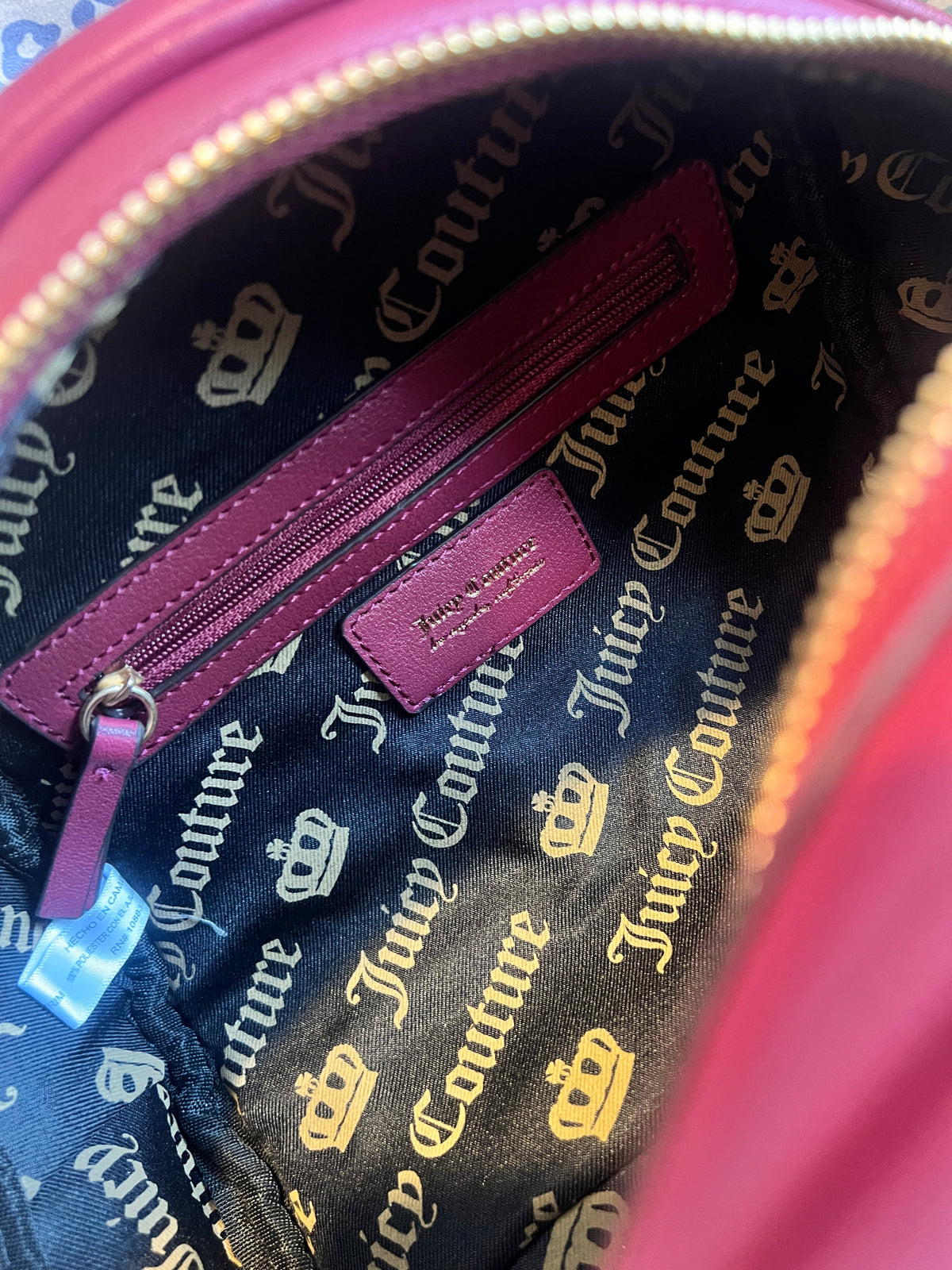 New Red Maroon Juicy Couture Purse Satchel Bag Handbag Queen of Couture Bowler