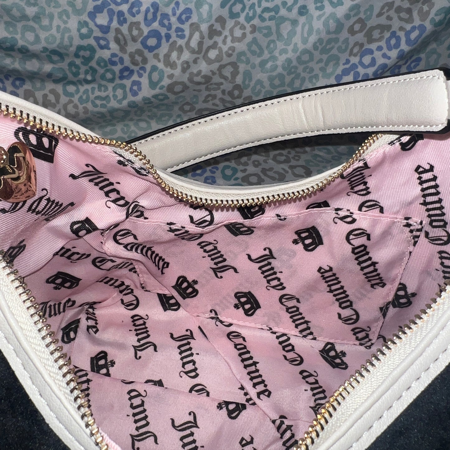 New Black Juicy Couture Purse Velvet Bag Handbag Vintage Style Scottie Dog