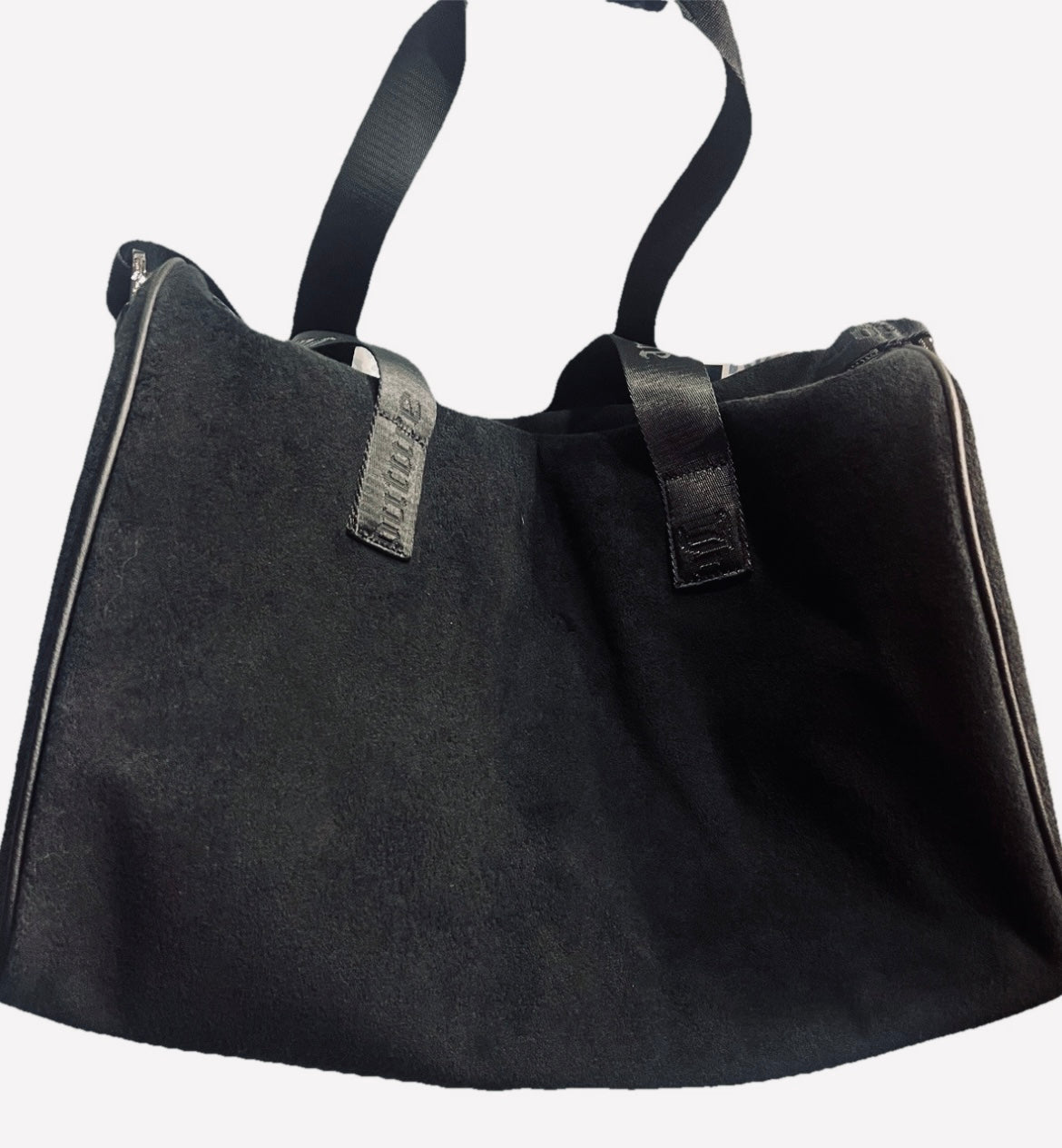 New Black Juicy Couture Weekender Purse XL Size Duffle Travel Bag Juicy Angel