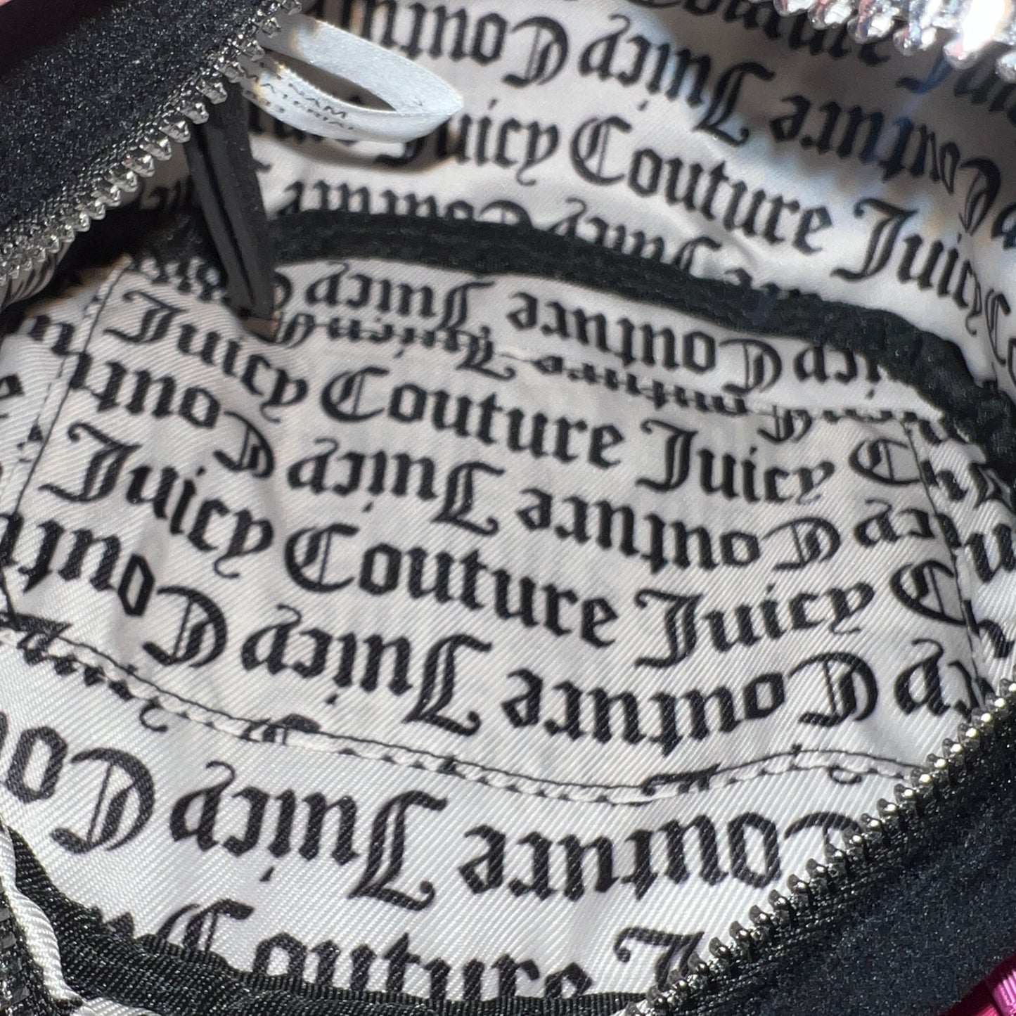 New Black Juicy Couture Crossbody Bag Purse Vintage Style Couture Luxury Y2K