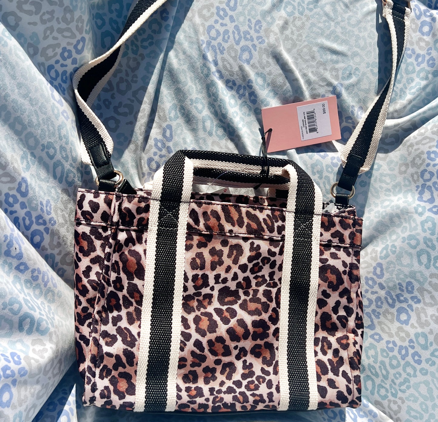New Cheetah Juicy Couture Purse Crossbody Leopard Prep School Mini Tote Bag