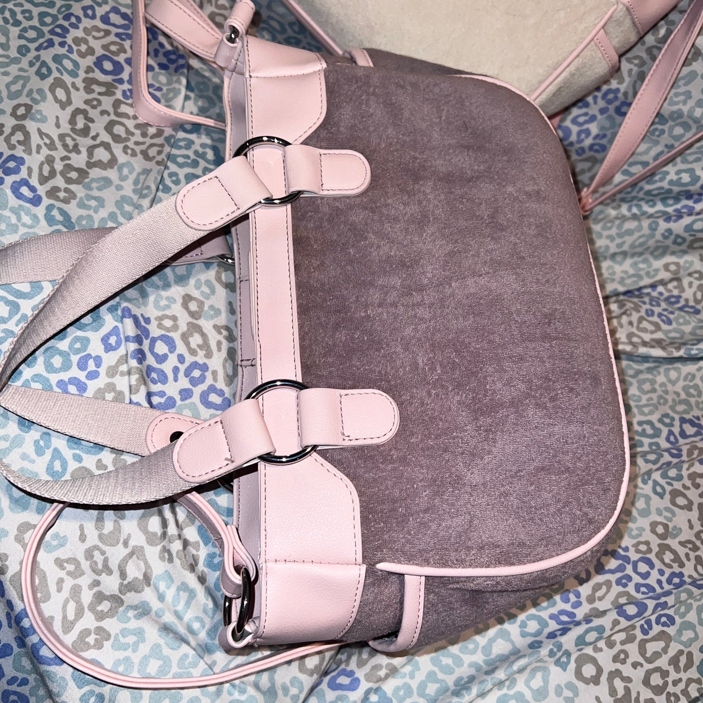 New Pink Purple Juicy Couture Purse Crossbody Bag Custom Dyed Juicy Girls Rule