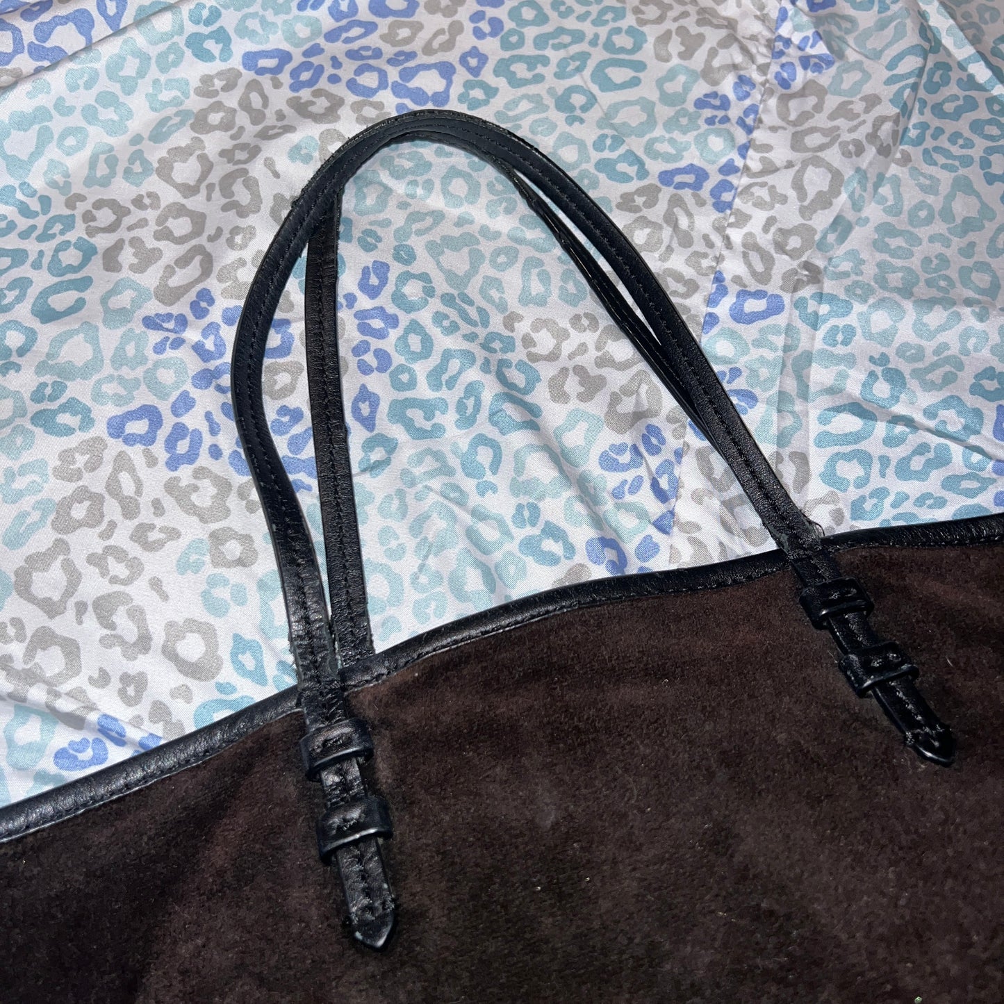 Vintage Black Juicy Couture Purse Tote Bag Handbag Scottie Dog Velour Mcbling