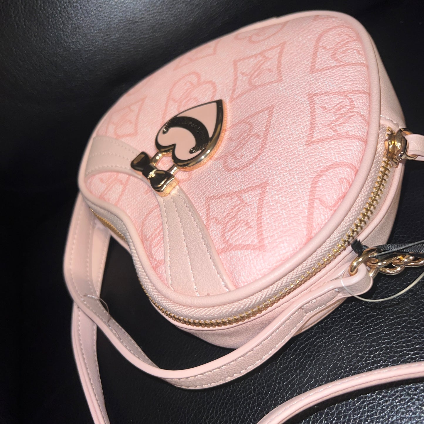 New Pink Juicy Couture Crossbody Bag Purse Heart