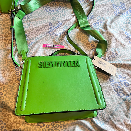 New Green Steve Madden Purse Hand Bag Satchel Bevelyn NWT Viral TikTok MSRP $88