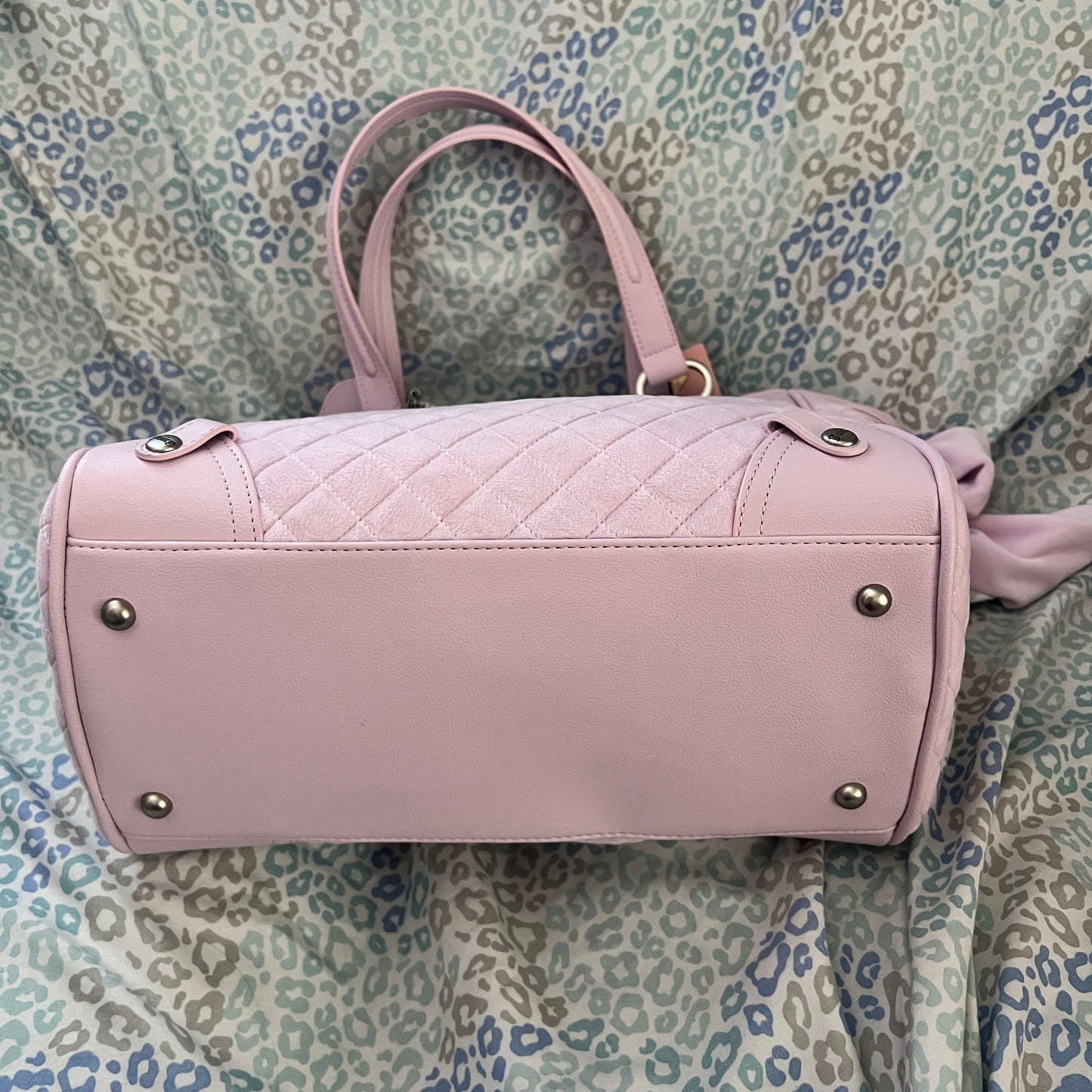 New Pink Juicy Couture Purse Tote Bag Handbag Velour Fairy Tale Vintage Style