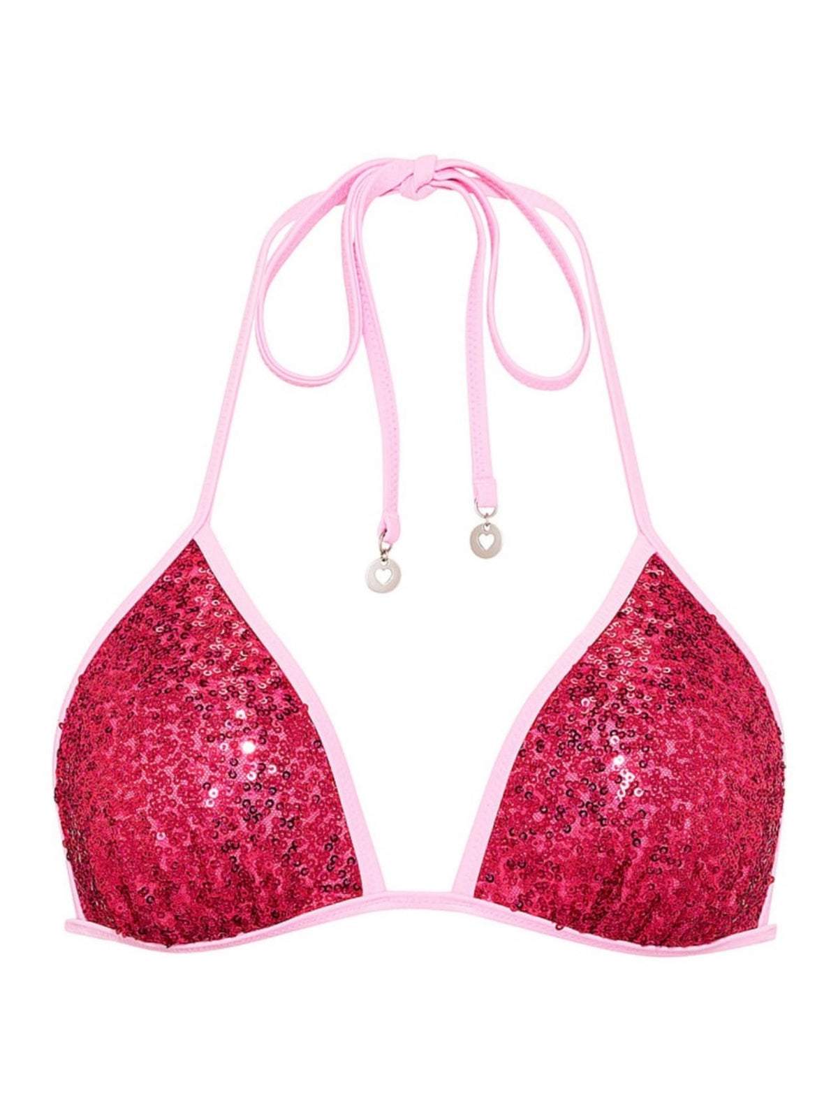 New Elle Victorias Secret PINK Sequin Bikini Set Large DD Top + Large Bottom SOLD OUT Legally Blonde