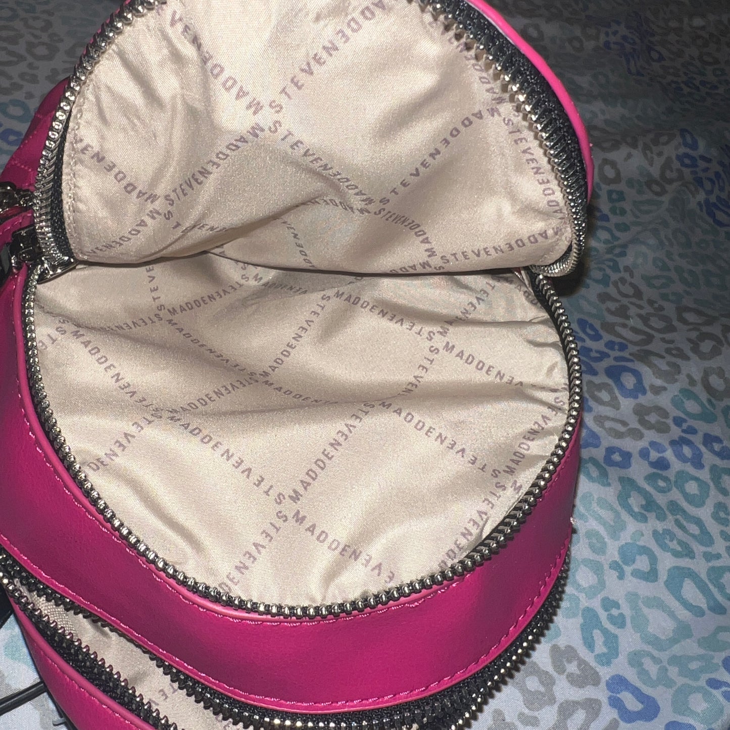 New Pink Steve Madden Mini Backpack Purse Bviki Fushia