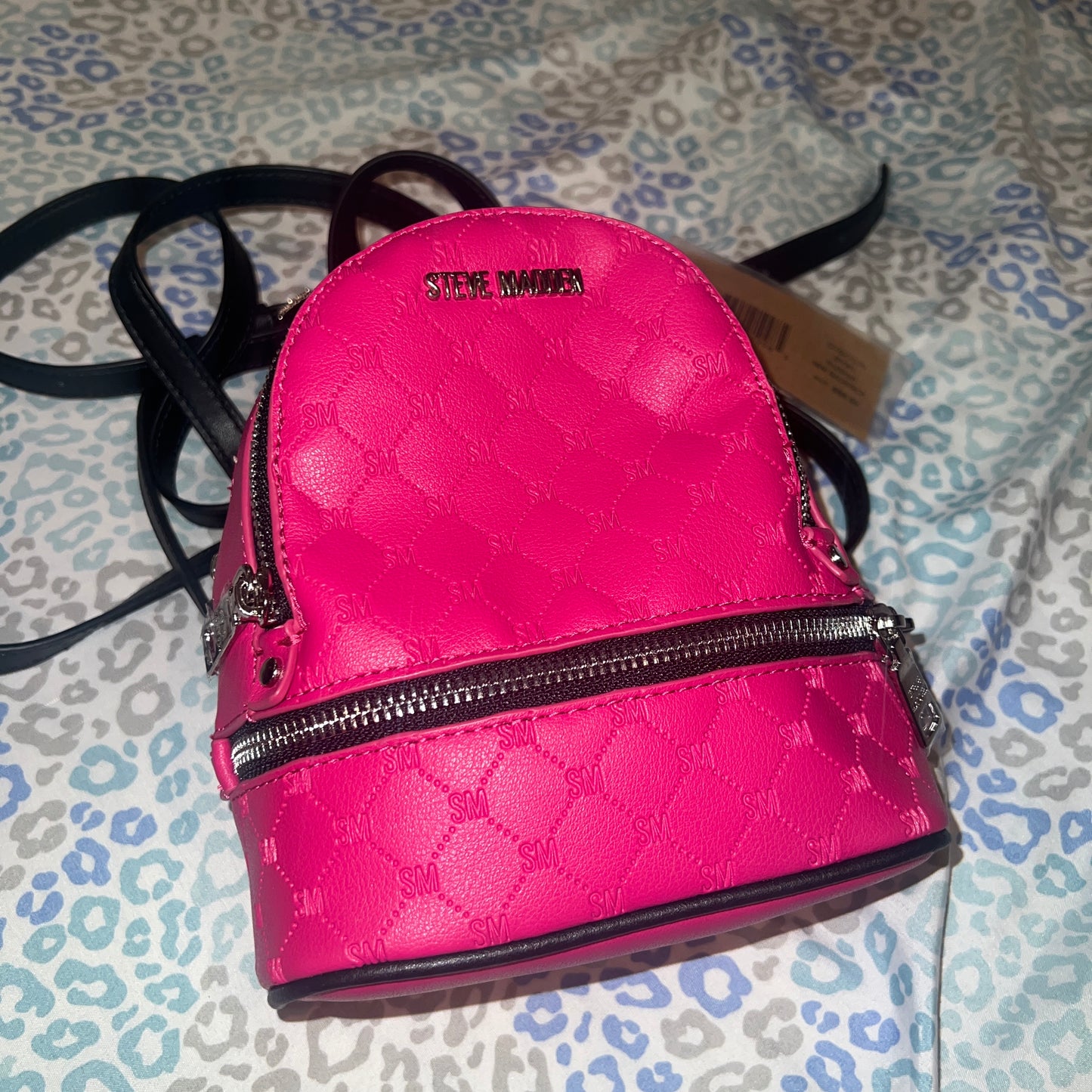 New Pink Steve Madden Mini Backpack Purse Bviki Fushia