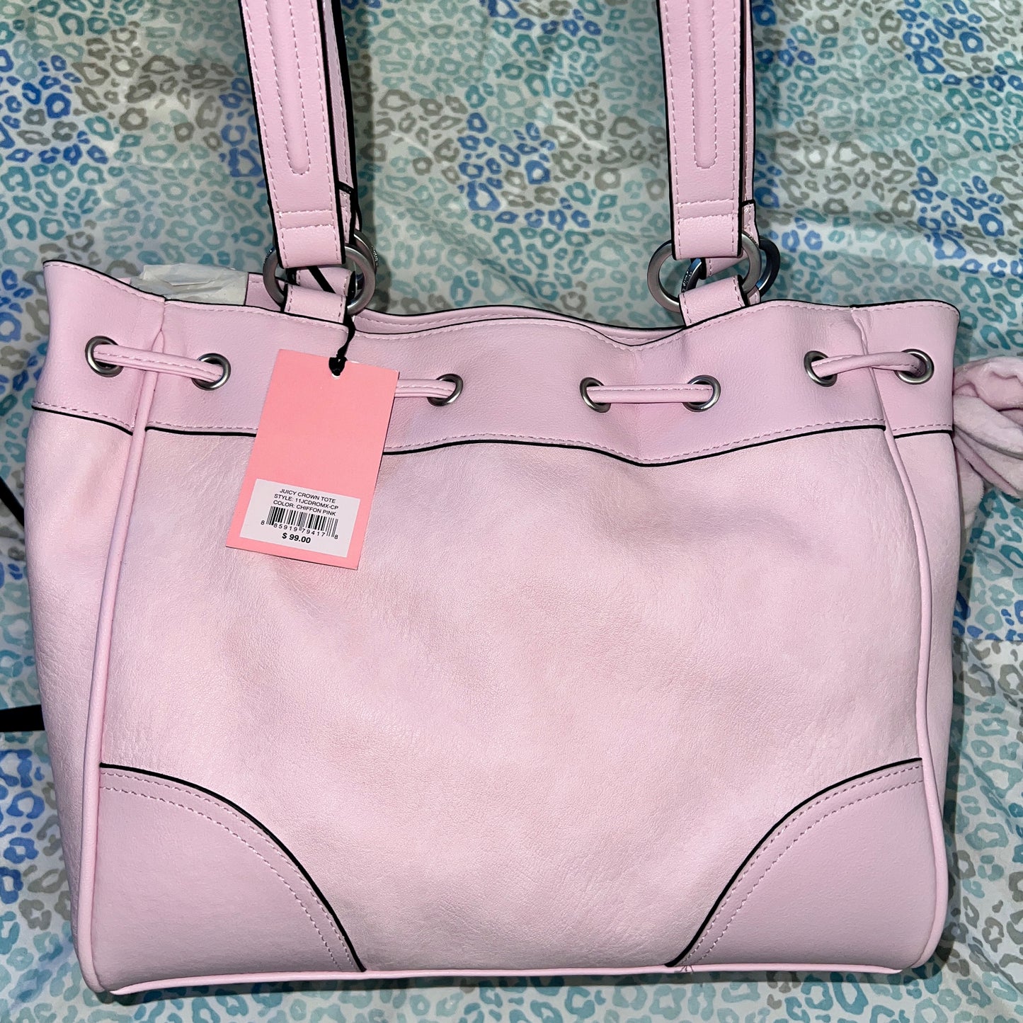 New Pink Juicy Couture Purse Daydreamer Tote Bag Handbag Y2K Style