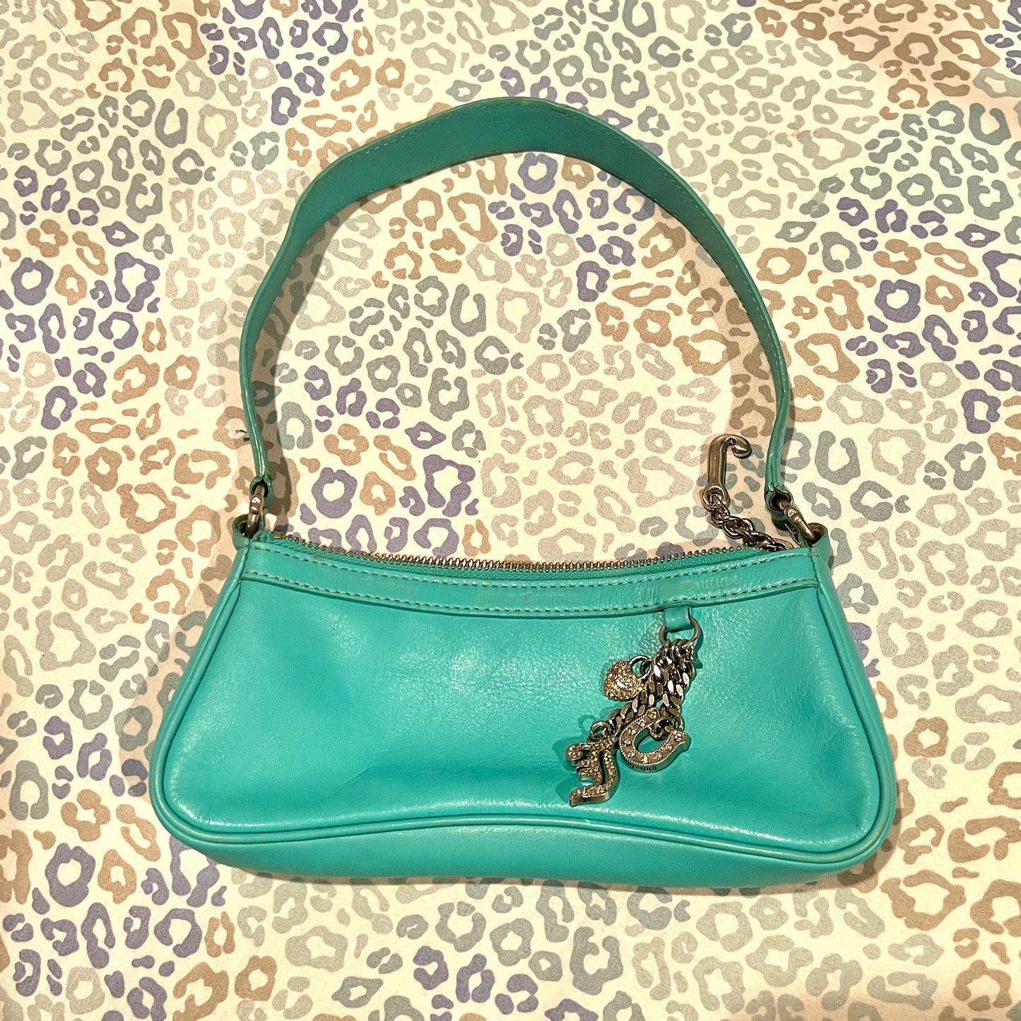 Vintage Teal Juicy Couture Handbag Purse Bag Small Y2K Clutch