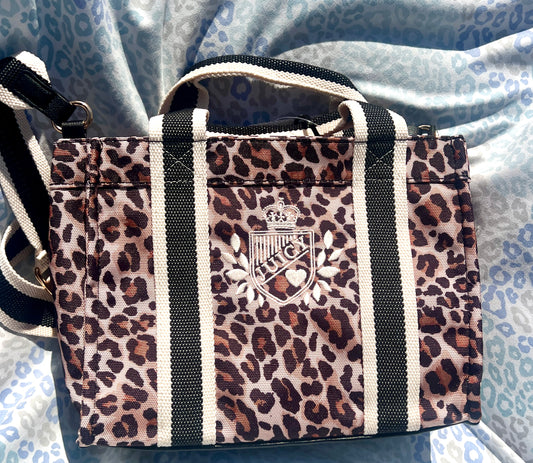New Cheetah Juicy Couture Purse Crossbody Leopard Prep School Mini Tote Bag