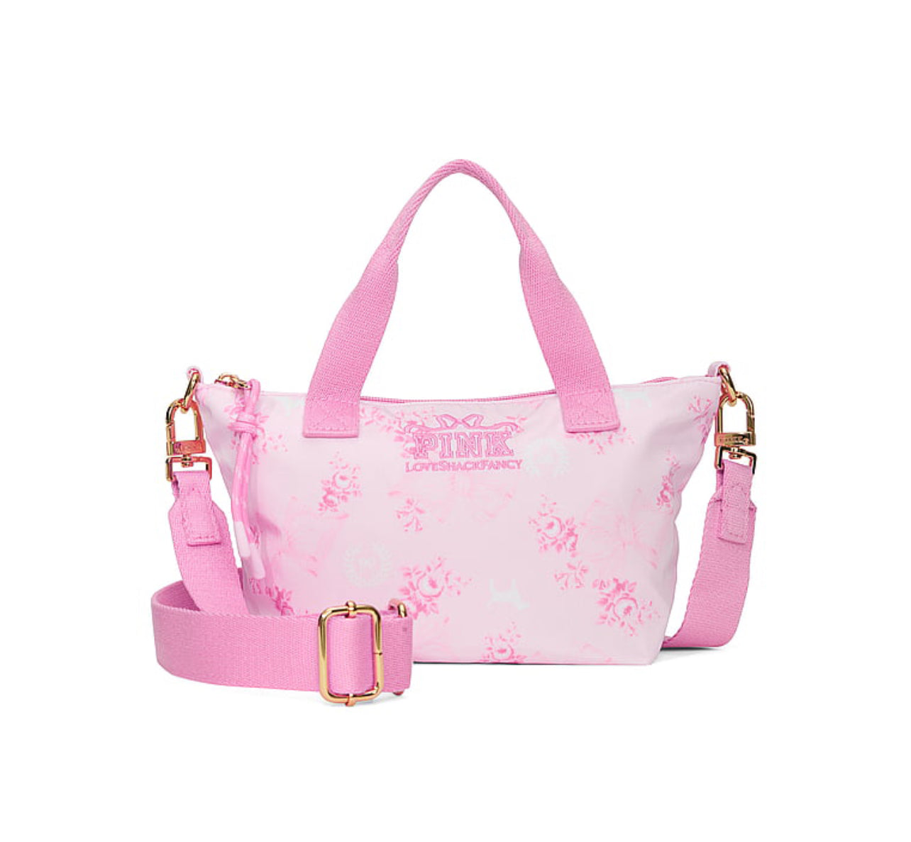 New PINK Victoria's Secret LoveShackFancy Tote Bag Small  Purse Floral Crossbody